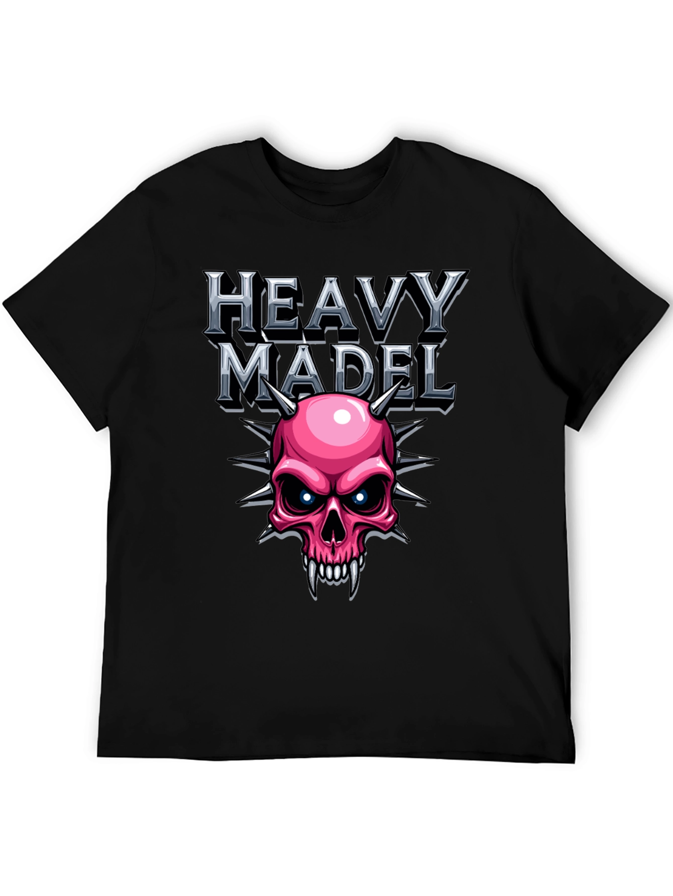 Heavy Madel Graphic T-Shirt - Skull Design