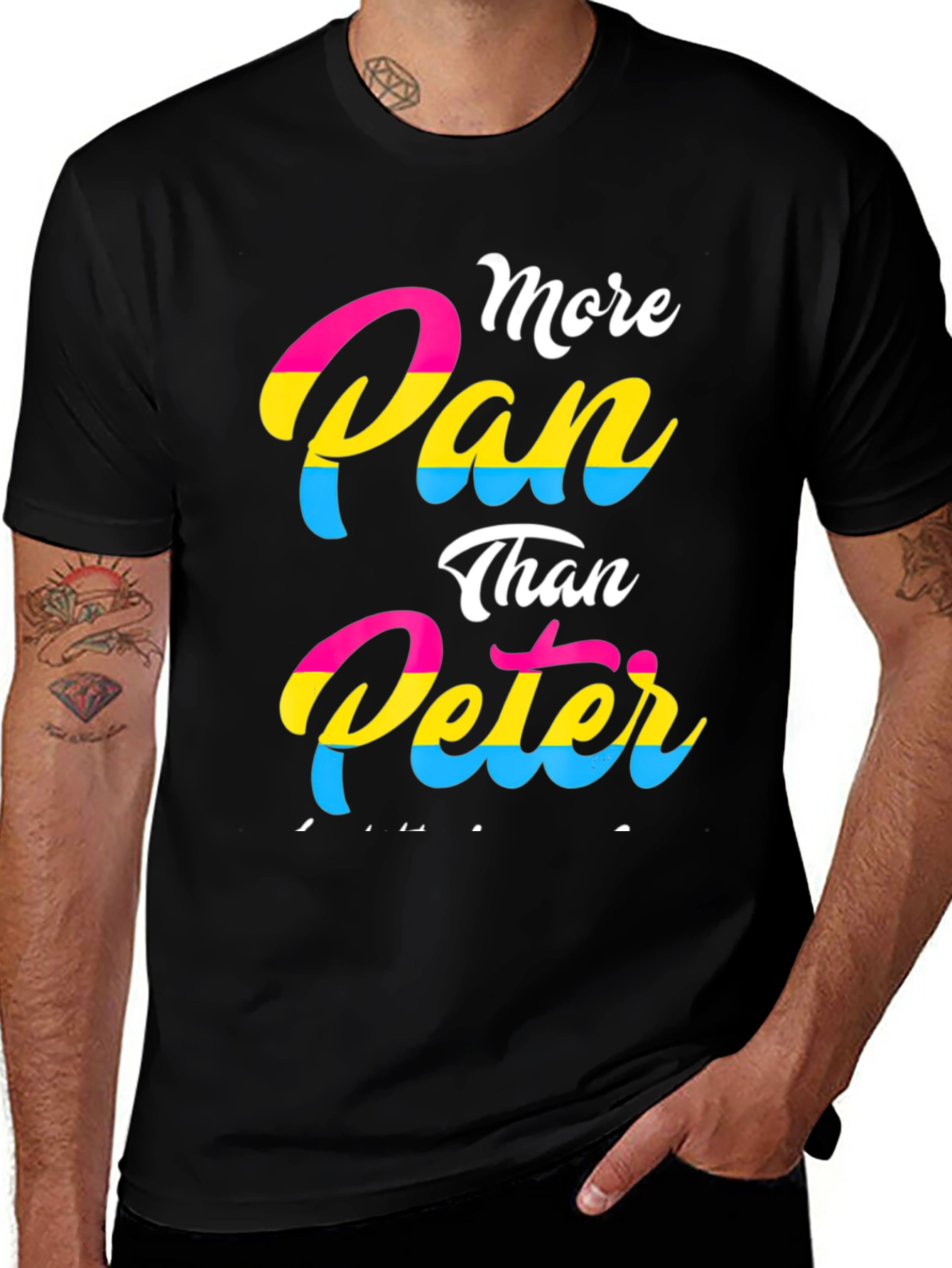 More Pan Than Peter T-Shirt - Pansexual Pride Tee