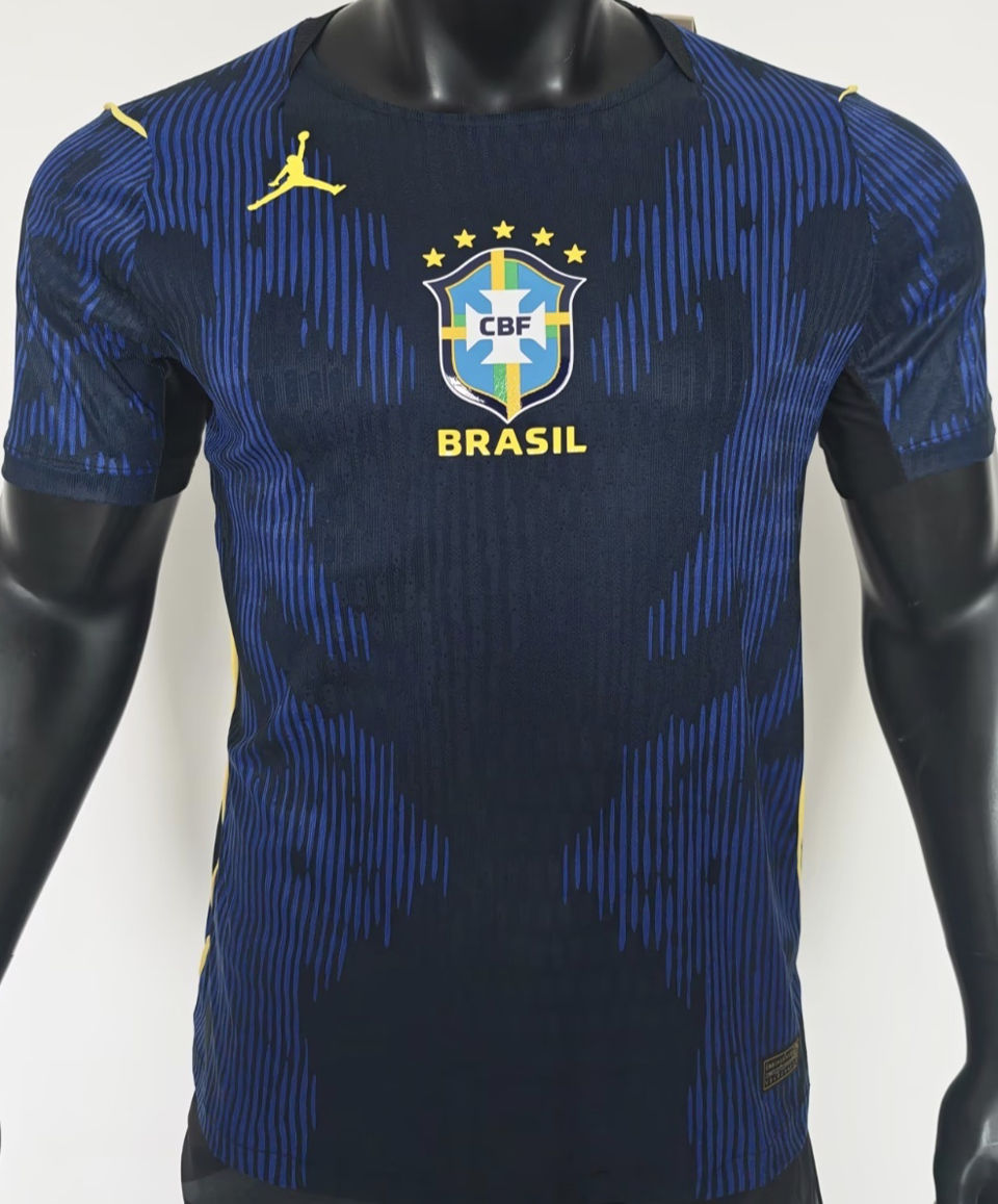 NEYMAR JR #10 Brazil Away Blue Player Version Soccer Jersey 2026/27 ★★ Item NO.: 2153190 Back