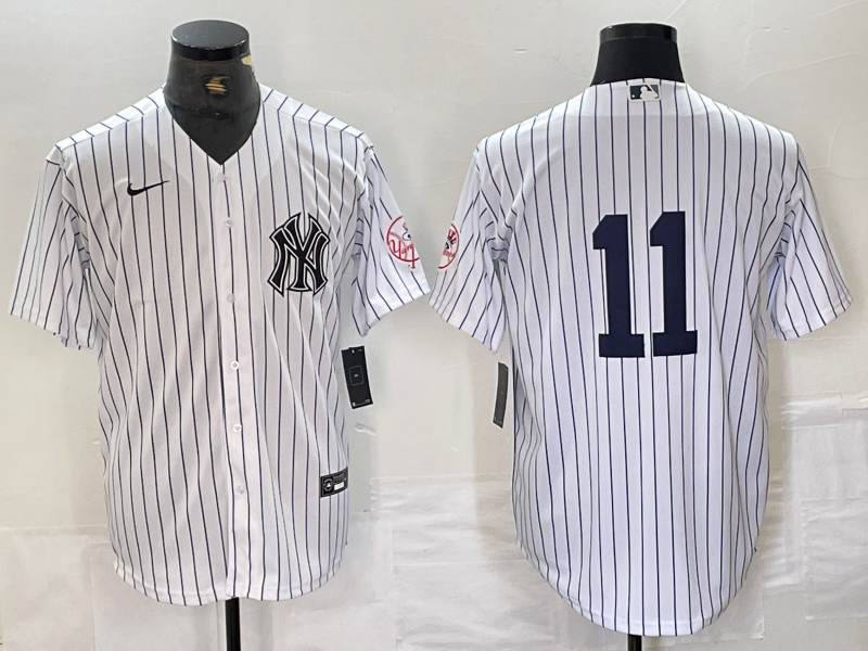 Men's New York Yankees Anthony Volpe #11 White Limited Name Jerseys