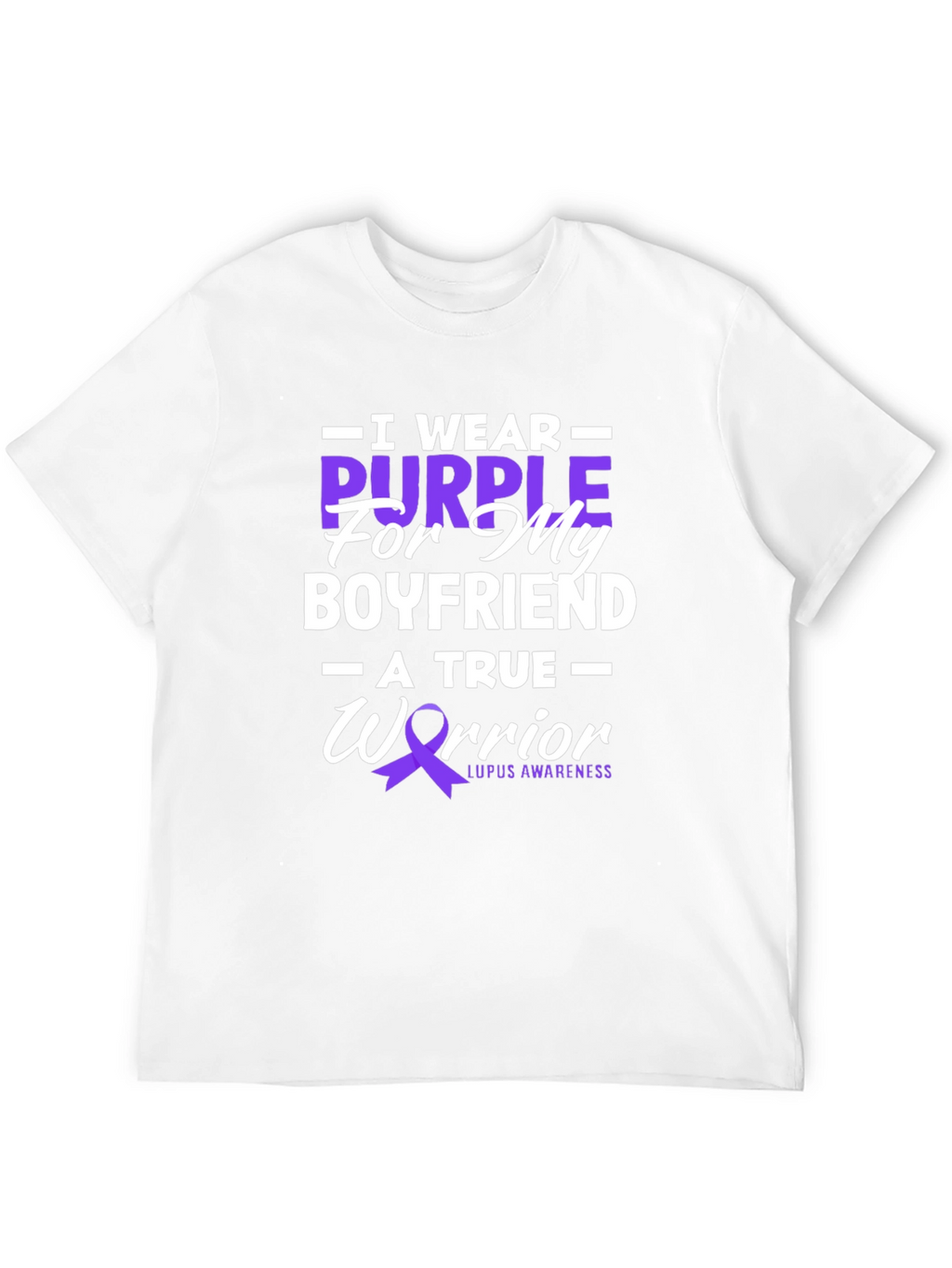 Purple Warrior Lupus Awareness Graphic T-Shirt