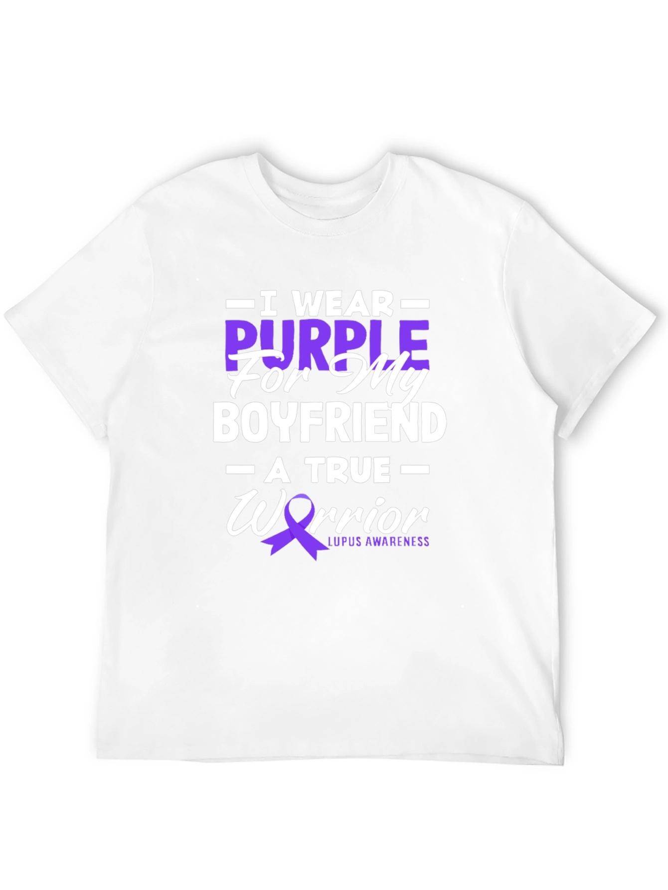 Purple Warrior Lupus Awareness Graphic T-Shirt