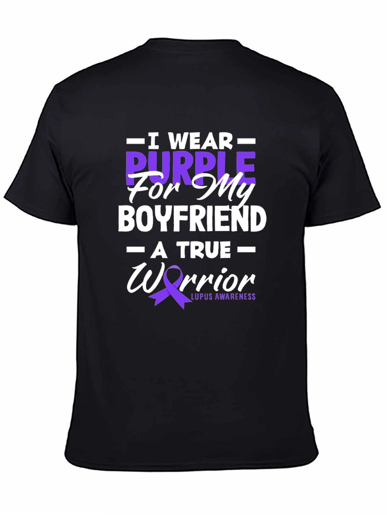 Purple Warrior Lupus Awareness Graphic T-Shirt