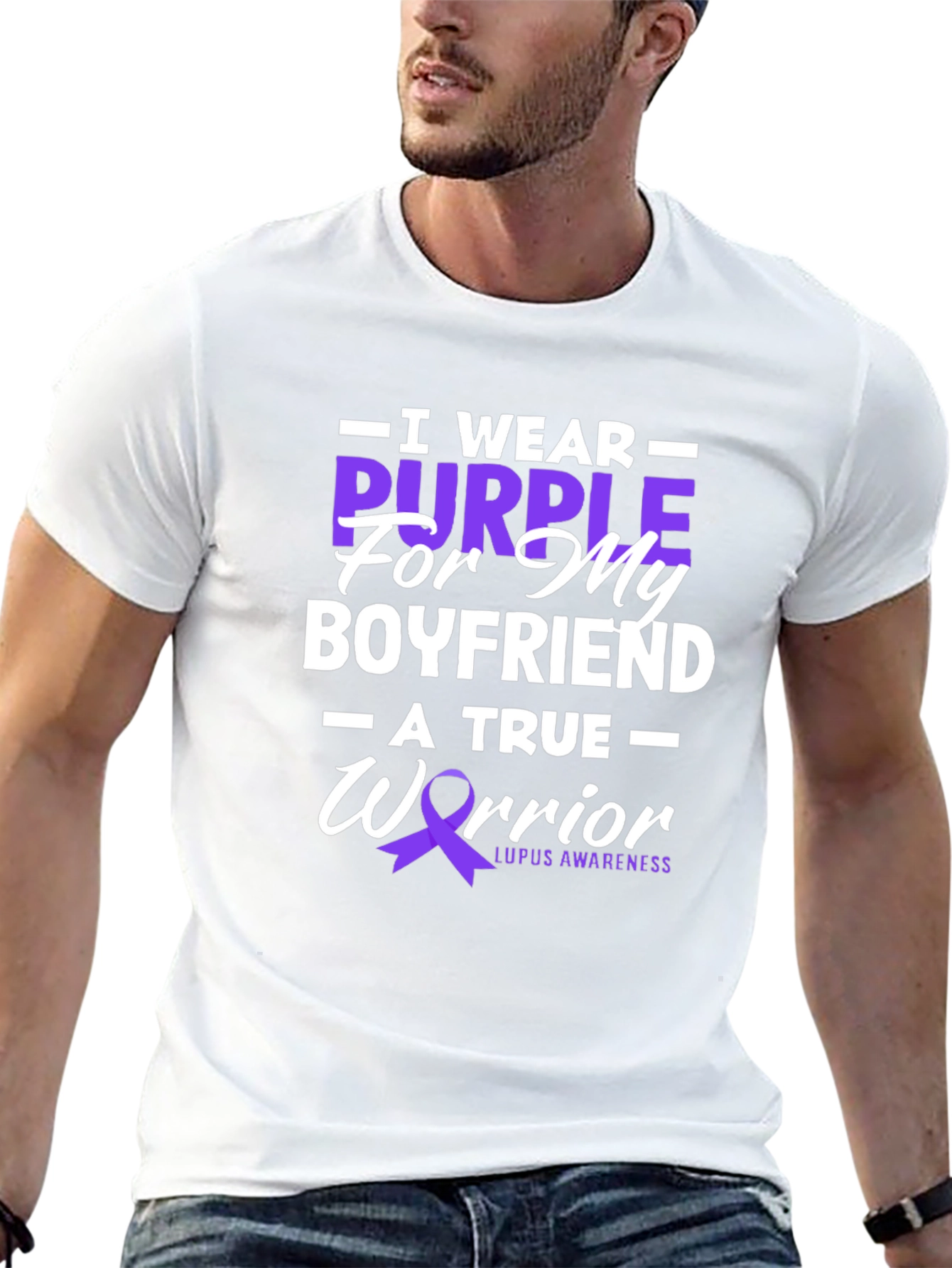 Purple Warrior Lupus Awareness Graphic T-Shirt
