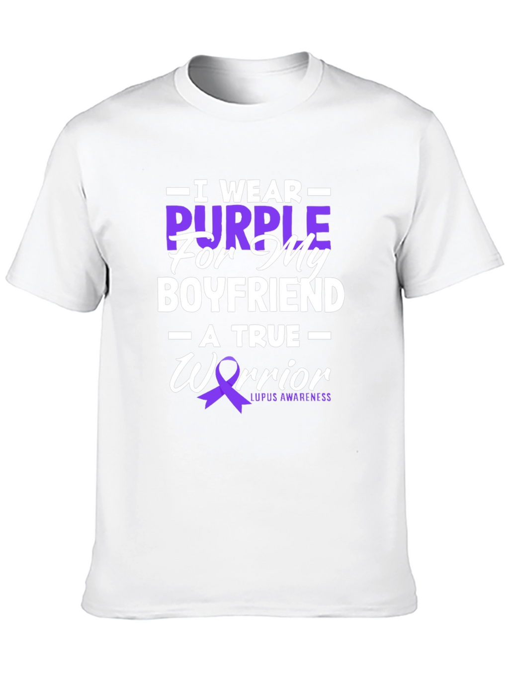 Purple Warrior Lupus Awareness Graphic T-Shirt