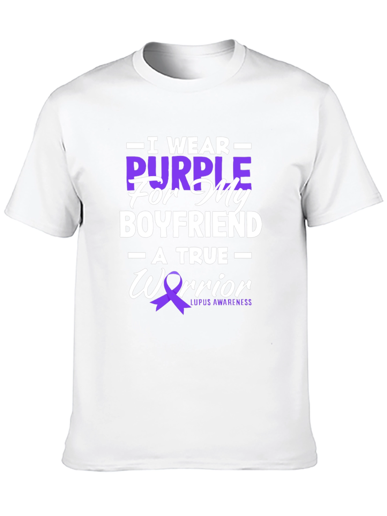 Purple Warrior Lupus Awareness Graphic T-Shirt