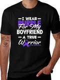 Purple Warrior Lupus Awareness Graphic T-Shirt
