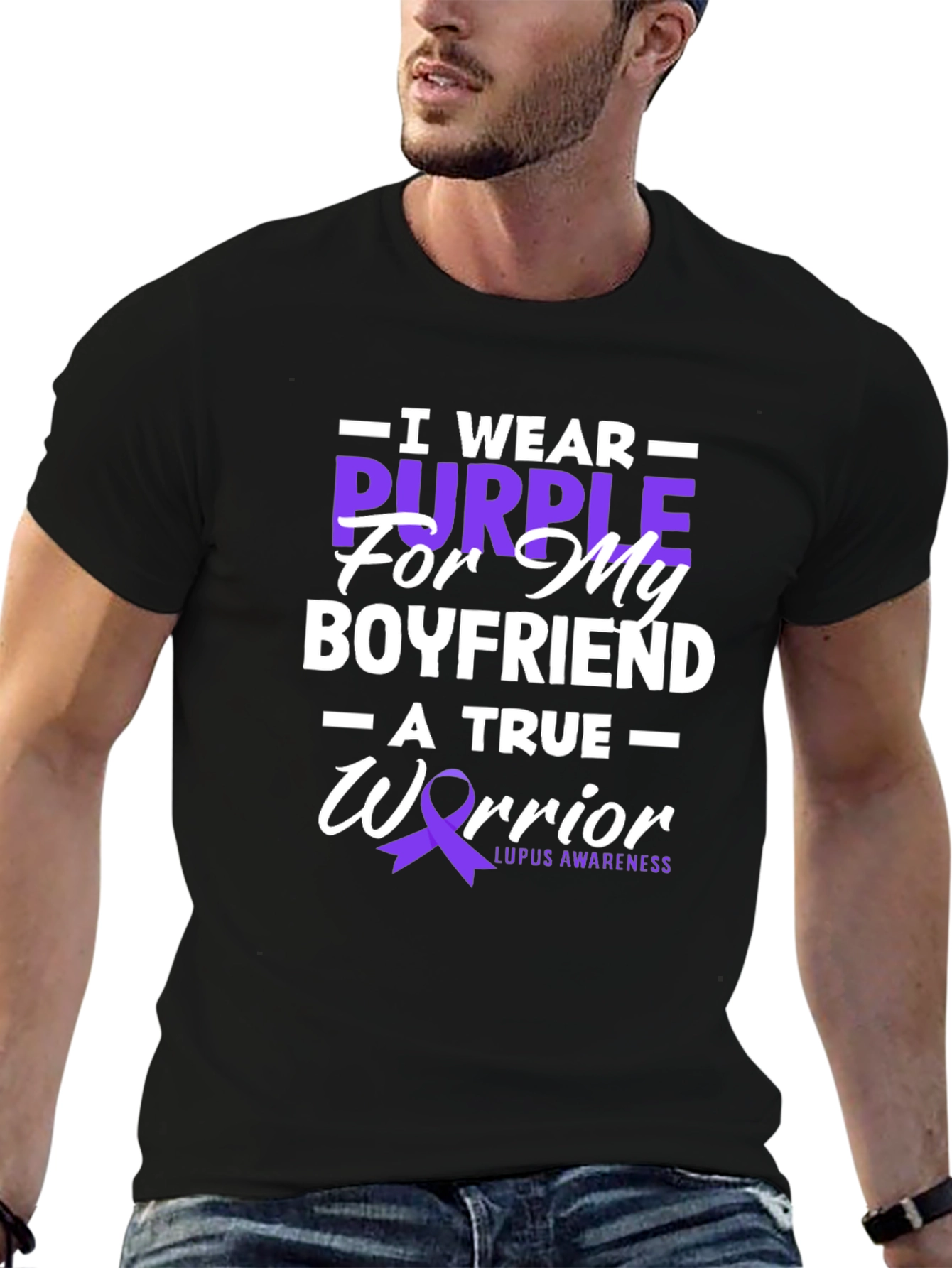 Purple Warrior Lupus Awareness Graphic T-Shirt