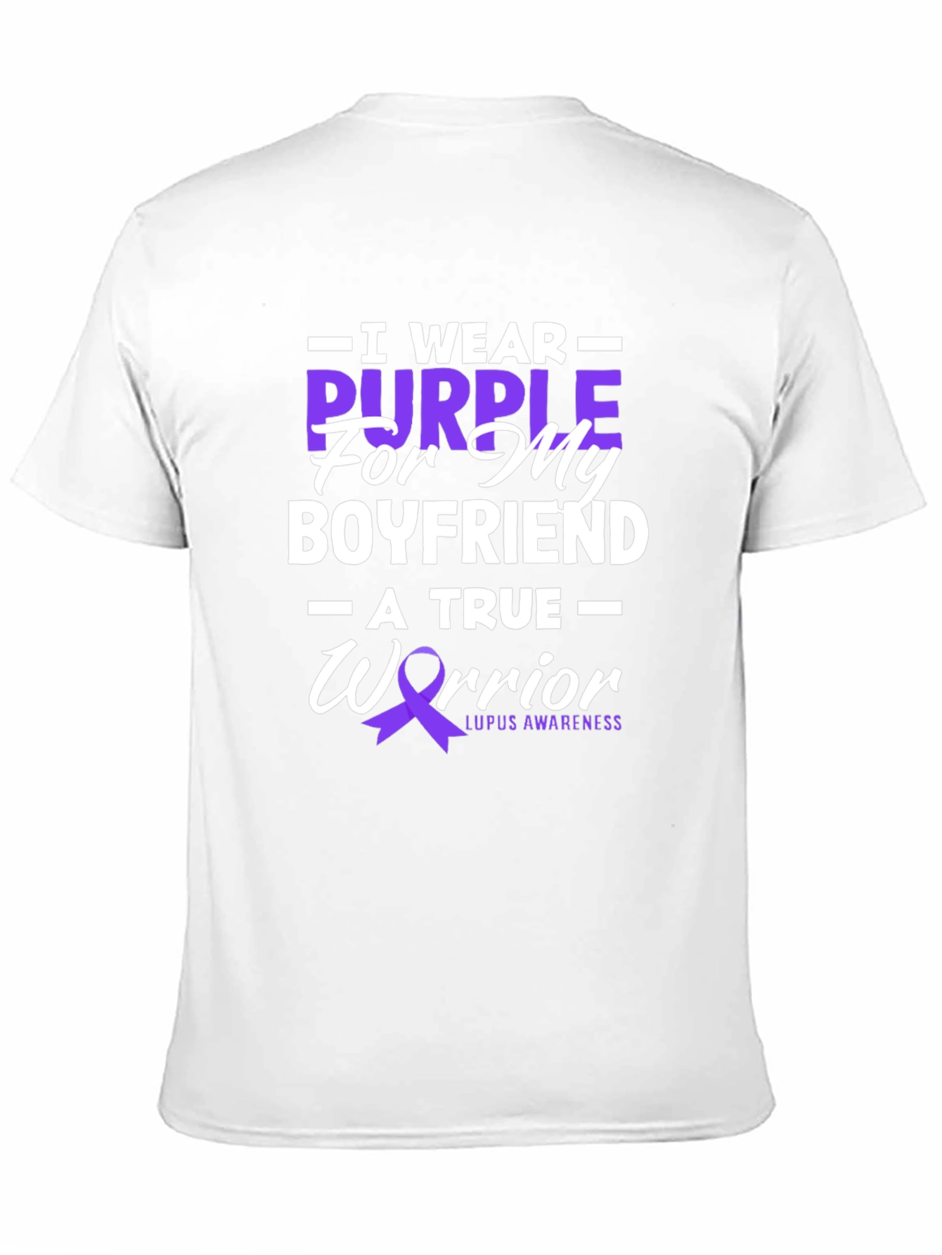 Purple Warrior Lupus Awareness Graphic T-Shirt
