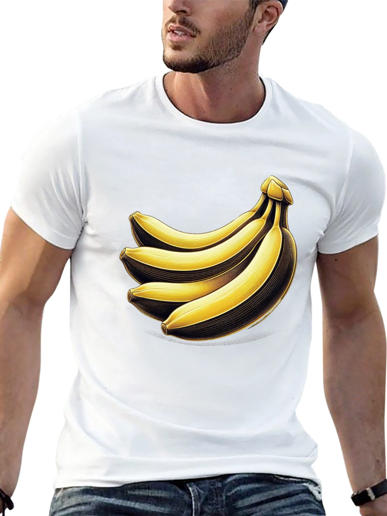 Banana Bunch Graphic Tee - Quirky Unisex T-Shirt