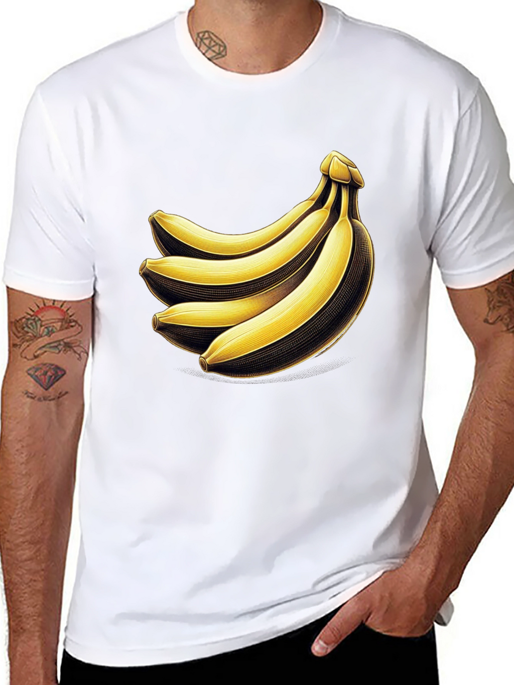 Banana Bunch Graphic Tee - Quirky Unisex T-Shirt