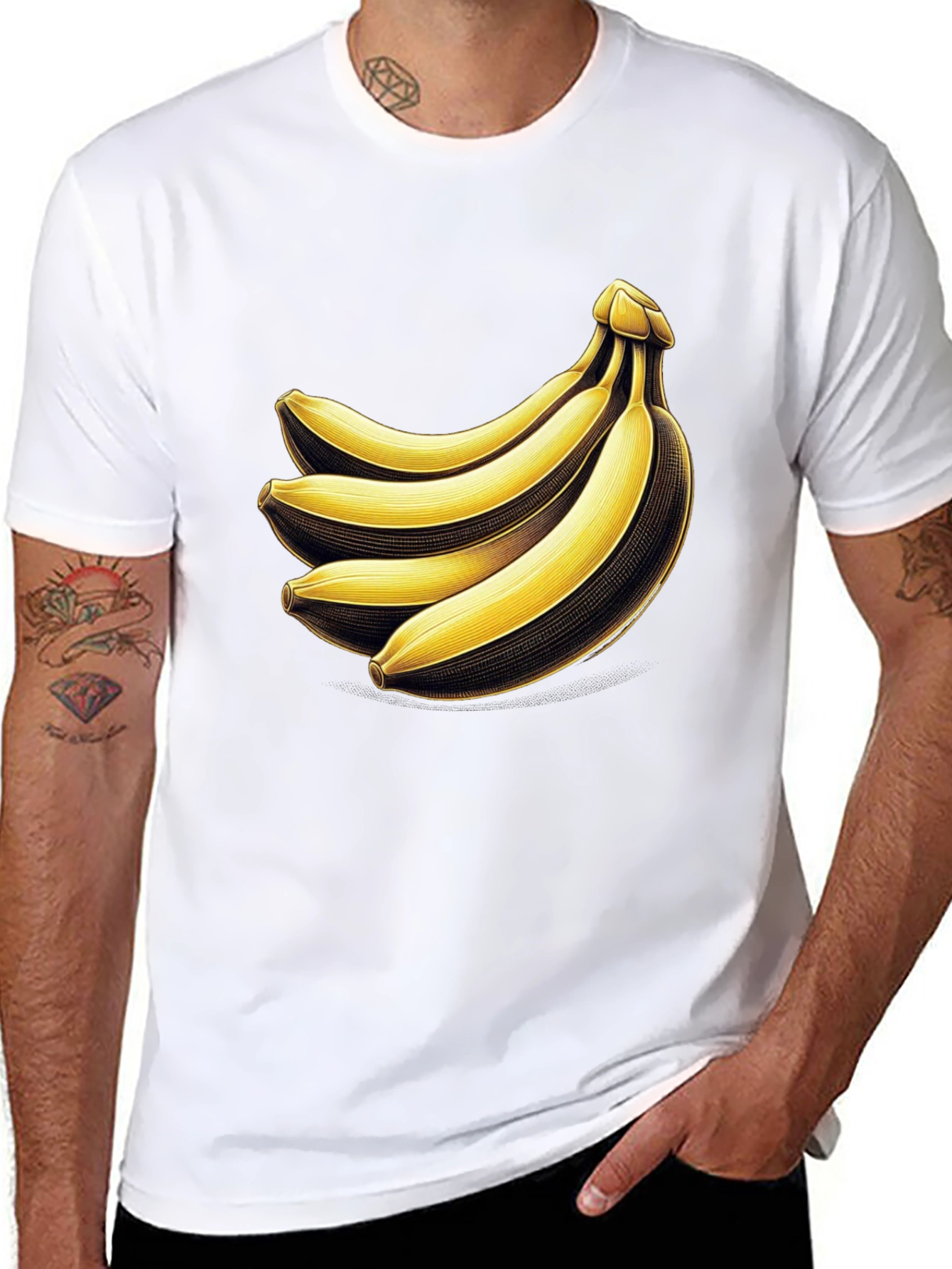Banana Bunch Graphic Tee - Quirky Unisex T-Shirt