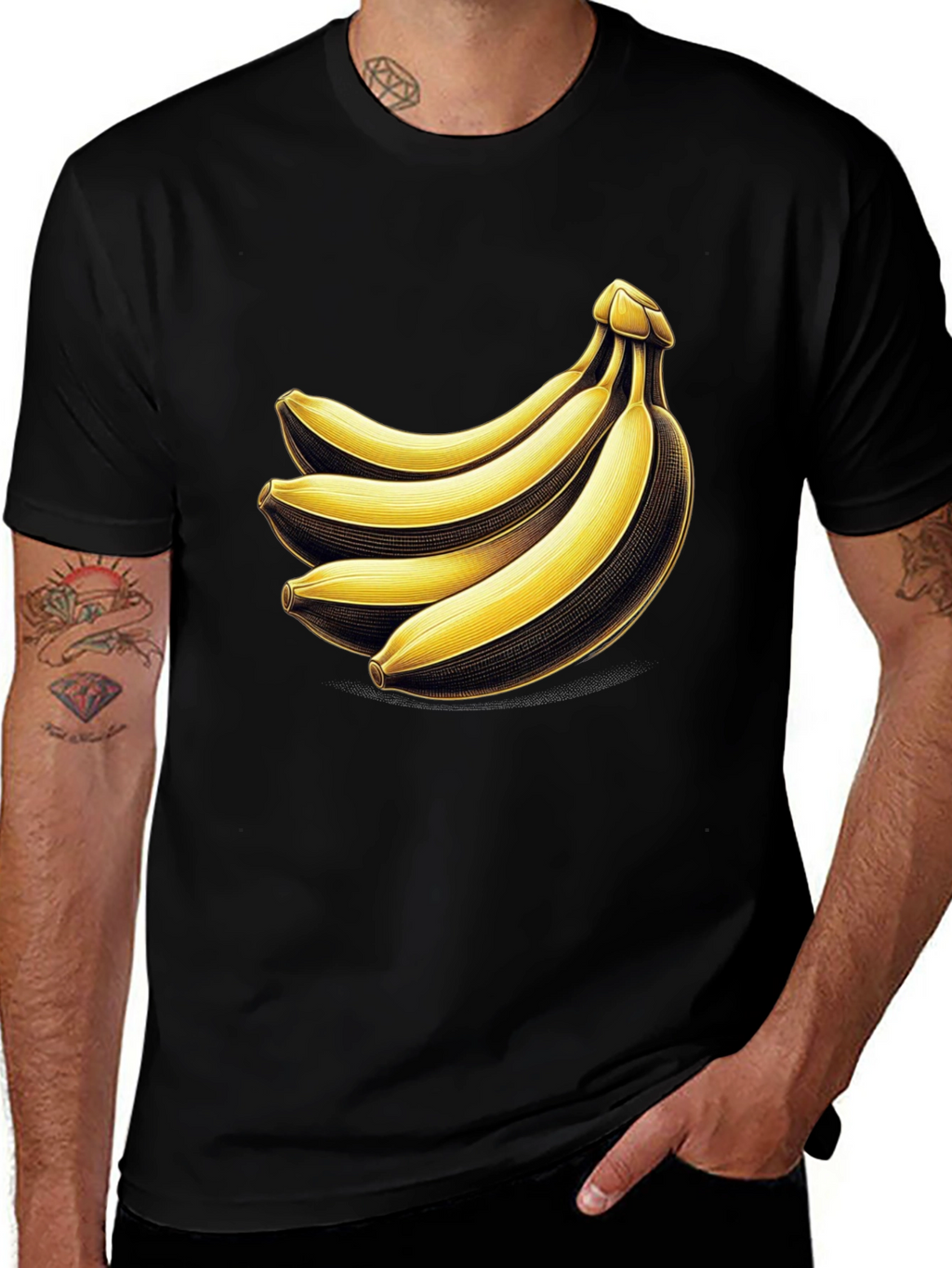 Banana Bunch Graphic Tee - Quirky Unisex T-Shirt