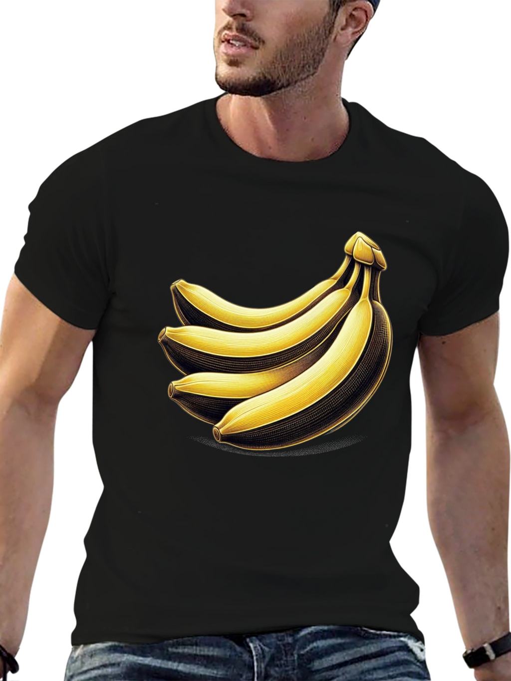 Banana Bunch Graphic Tee - Quirky Unisex T-Shirt