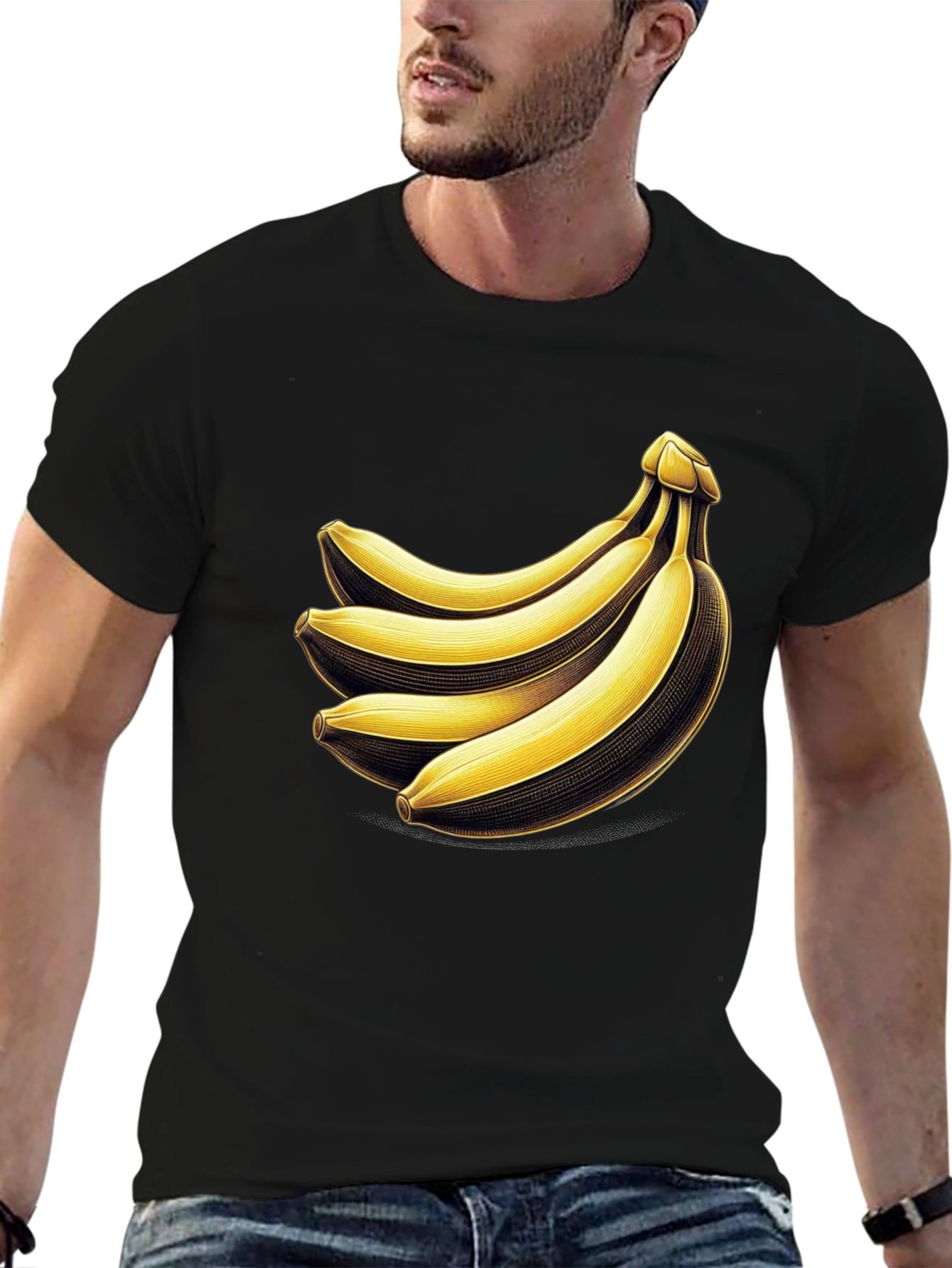 Banana Bunch Graphic Tee - Quirky Unisex T-Shirt