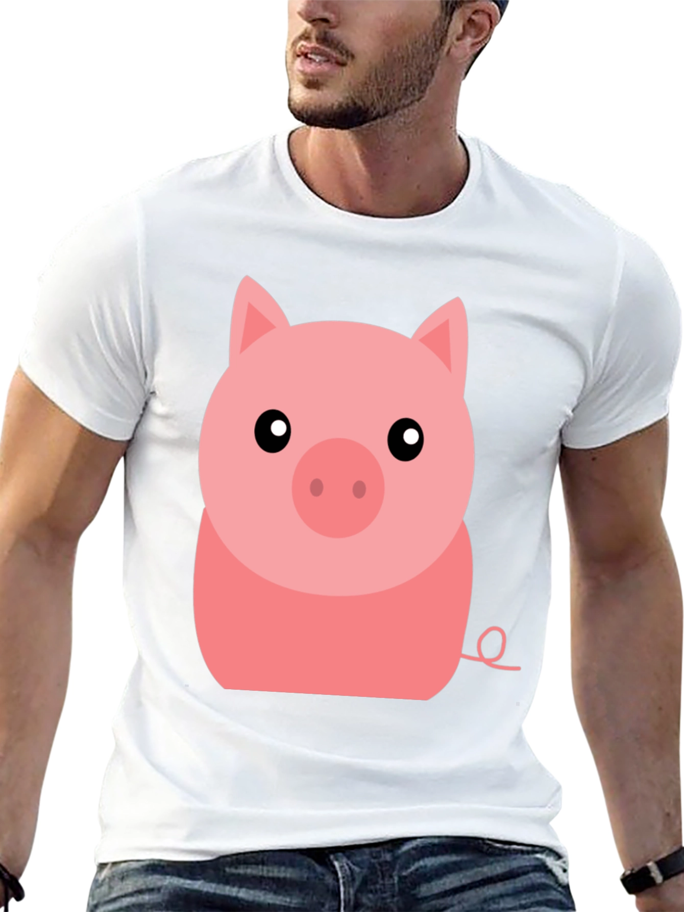 Cute Pig Graphic Tee - Soft Cotton T-Shirt