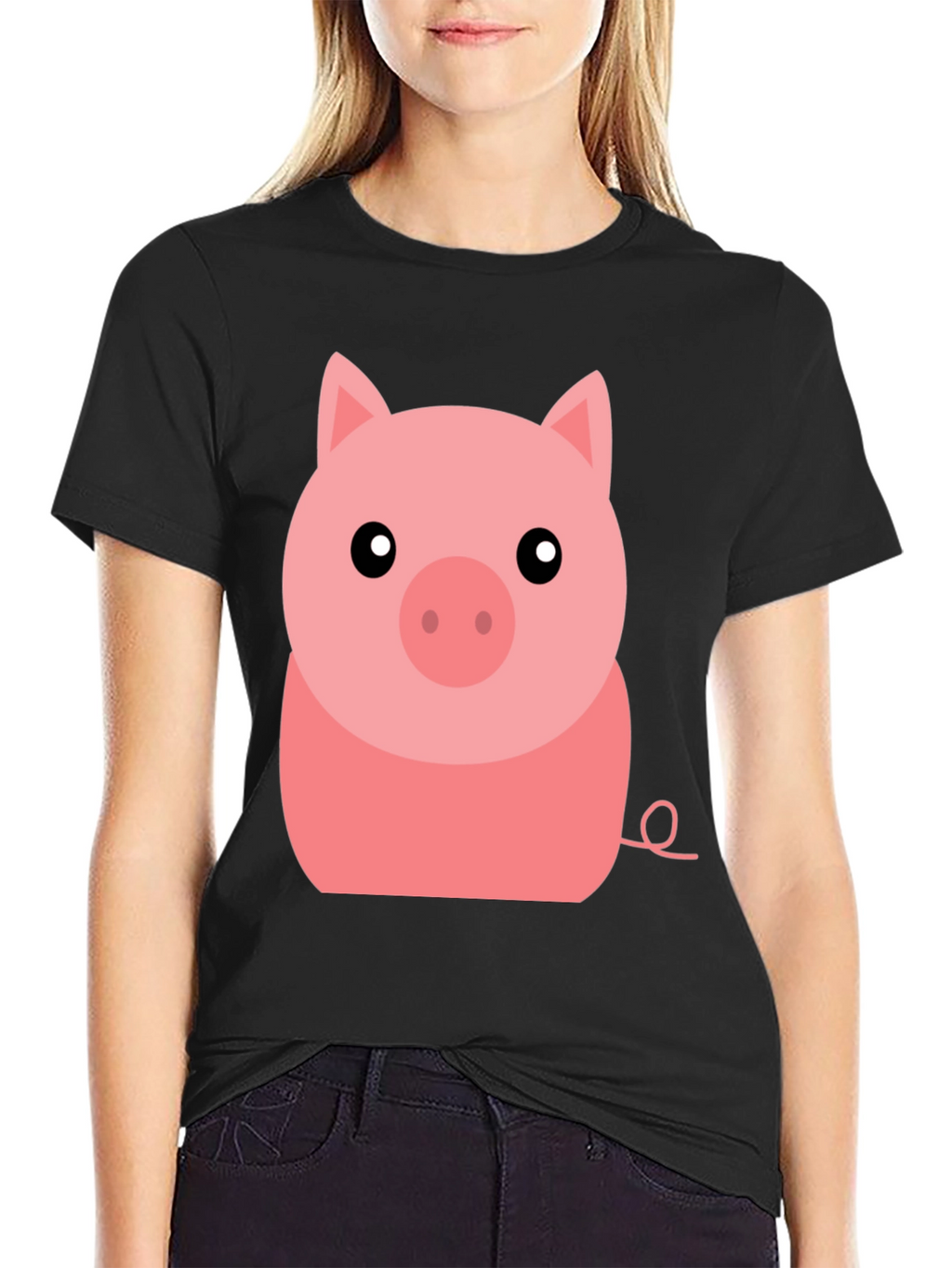 Cute Pig Graphic Tee - Soft Cotton T-Shirt