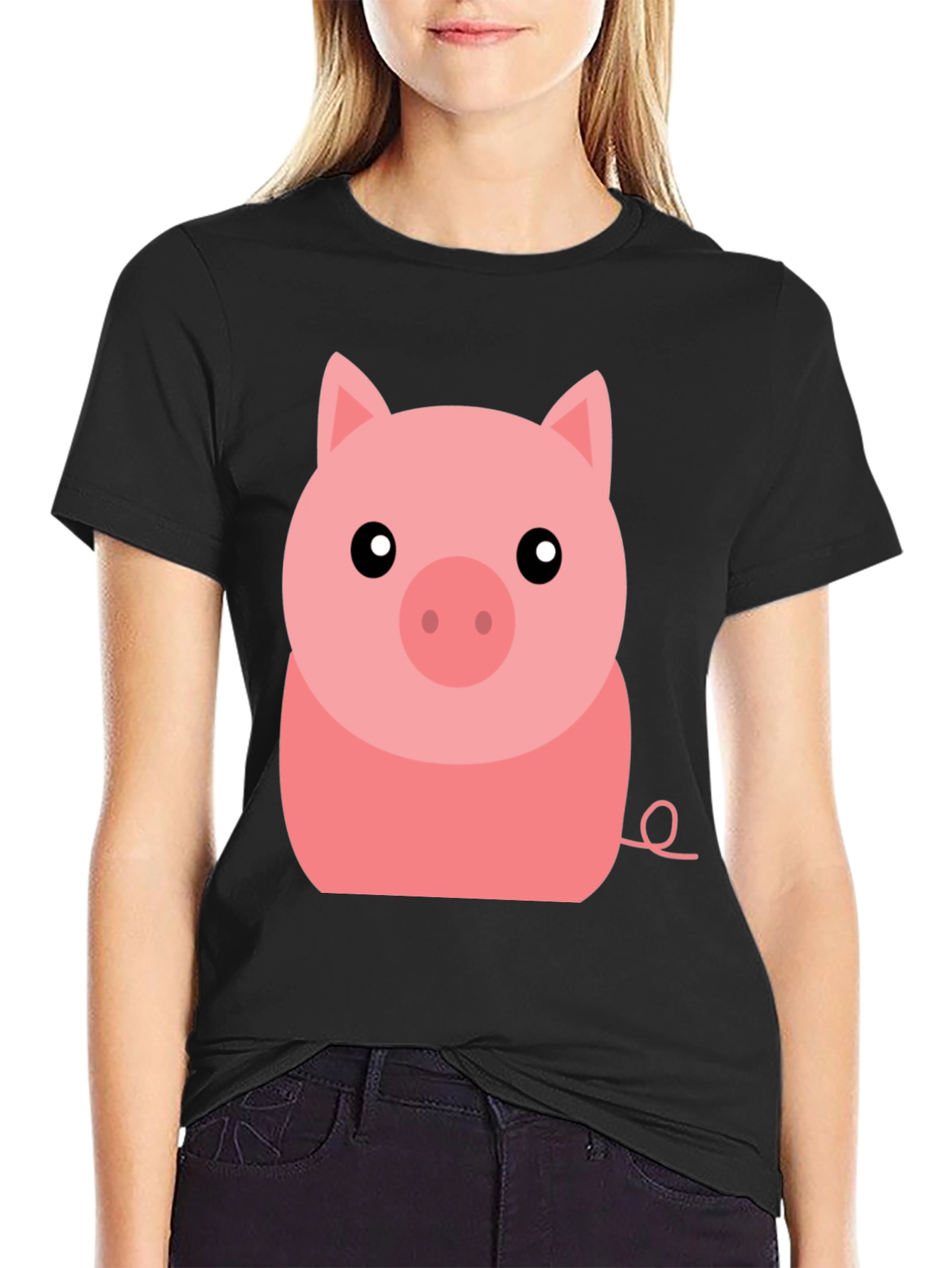 Cute Pig Graphic Tee - Soft Cotton T-Shirt