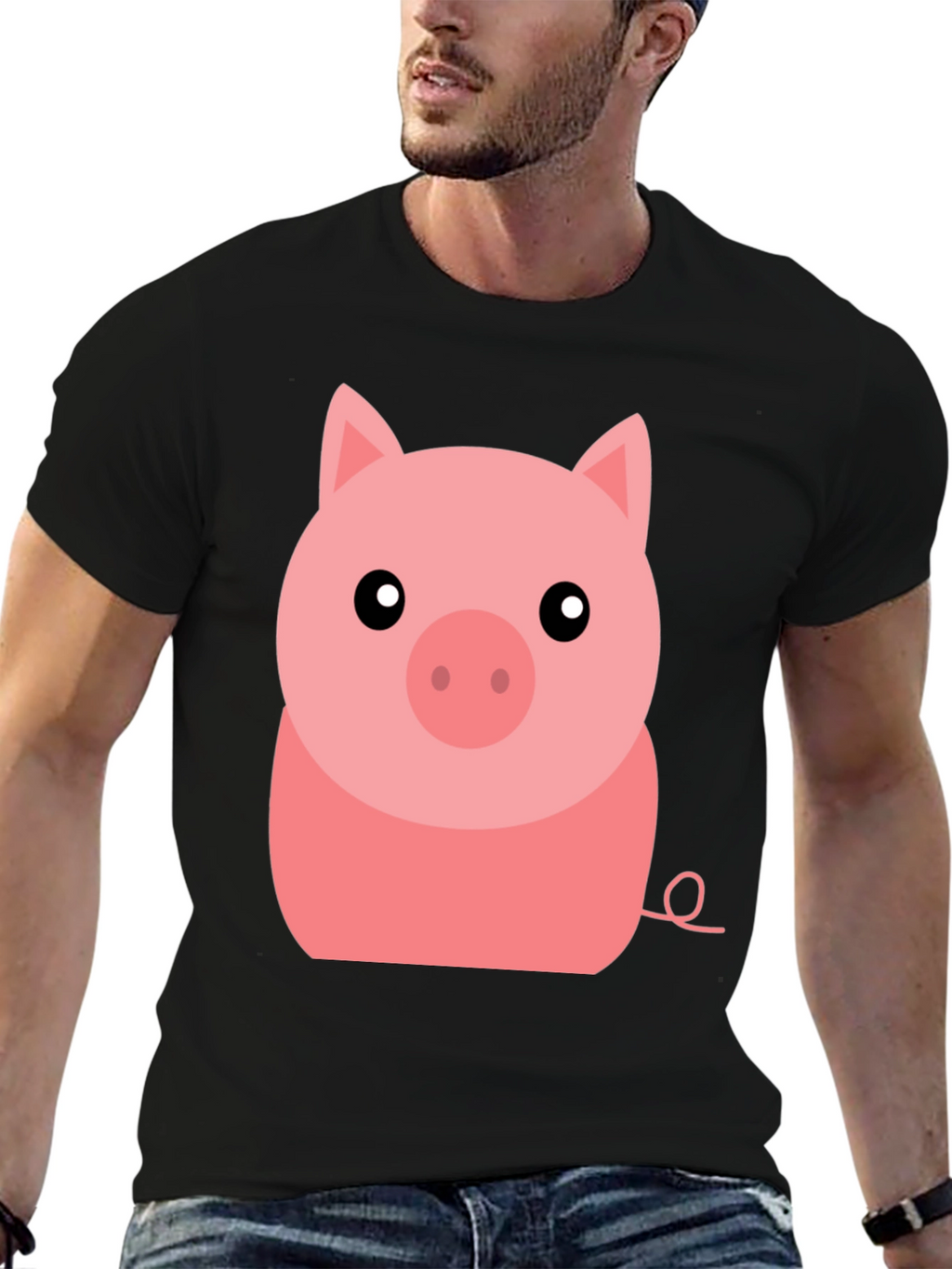 Cute Pig Graphic Tee - Soft Cotton T-Shirt