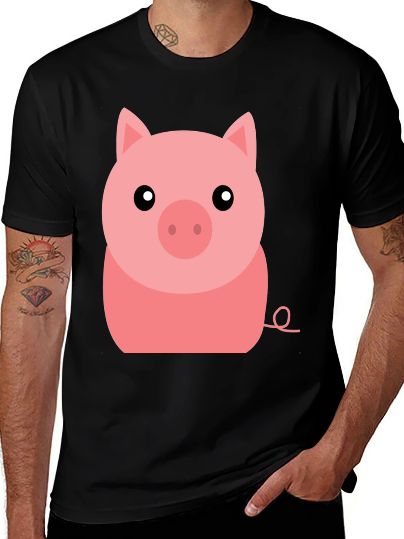 Cute Pig Graphic Tee - Soft Cotton T-Shirt