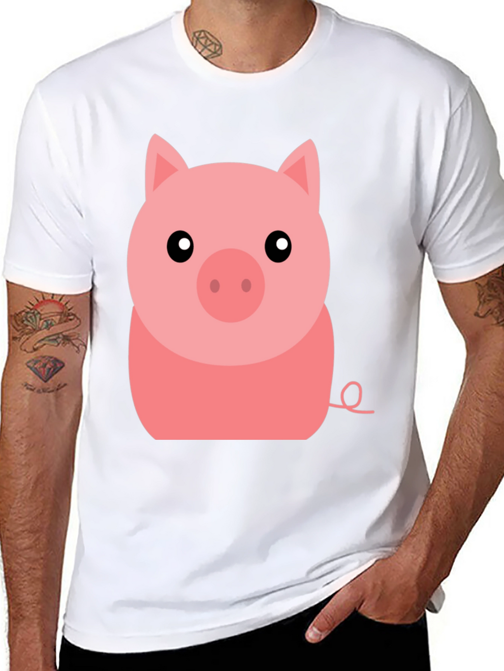 Cute Pig Graphic Tee - Soft Cotton T-Shirt
