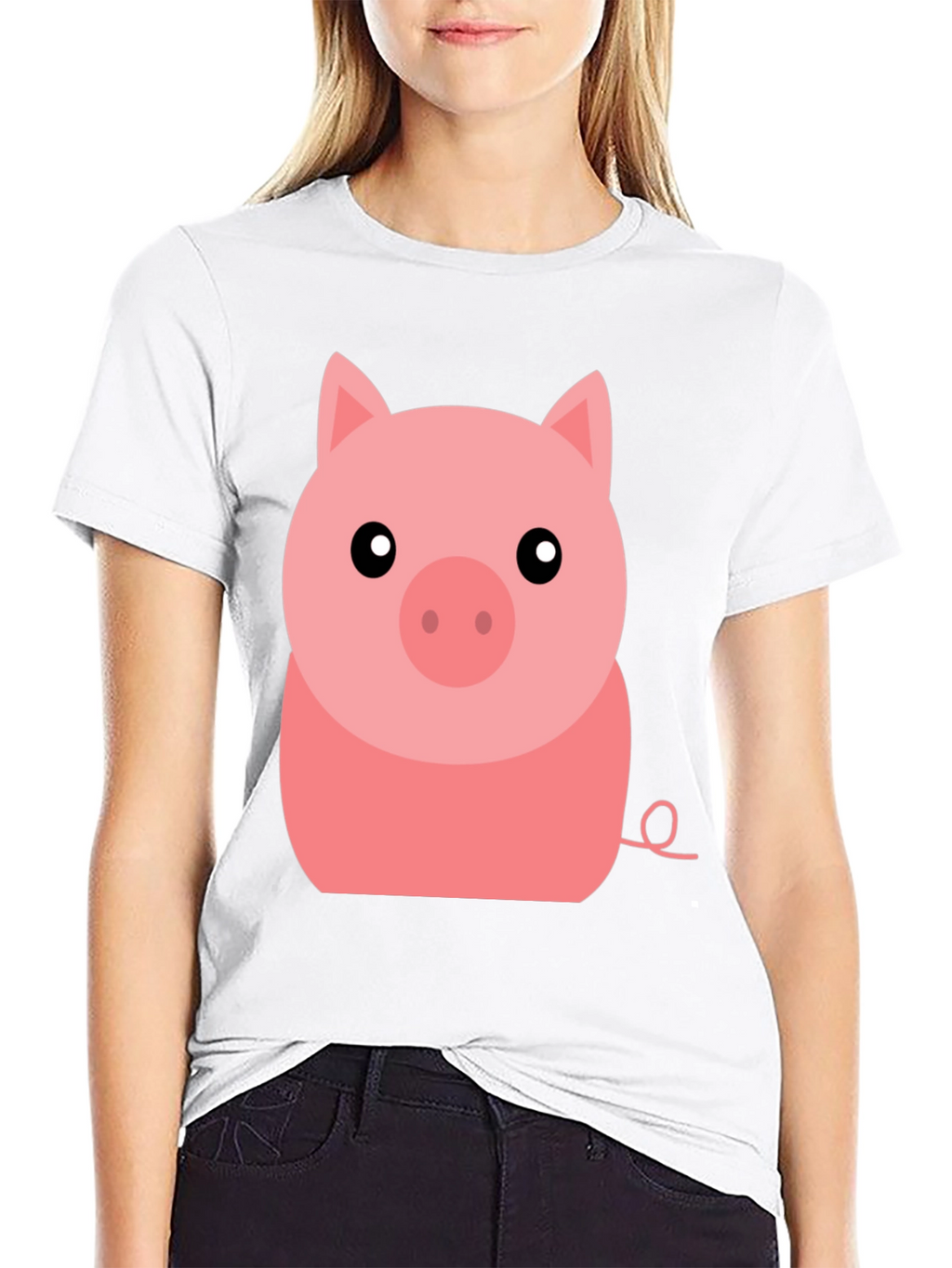 Cute Pig Graphic Tee - Soft Cotton T-Shirt