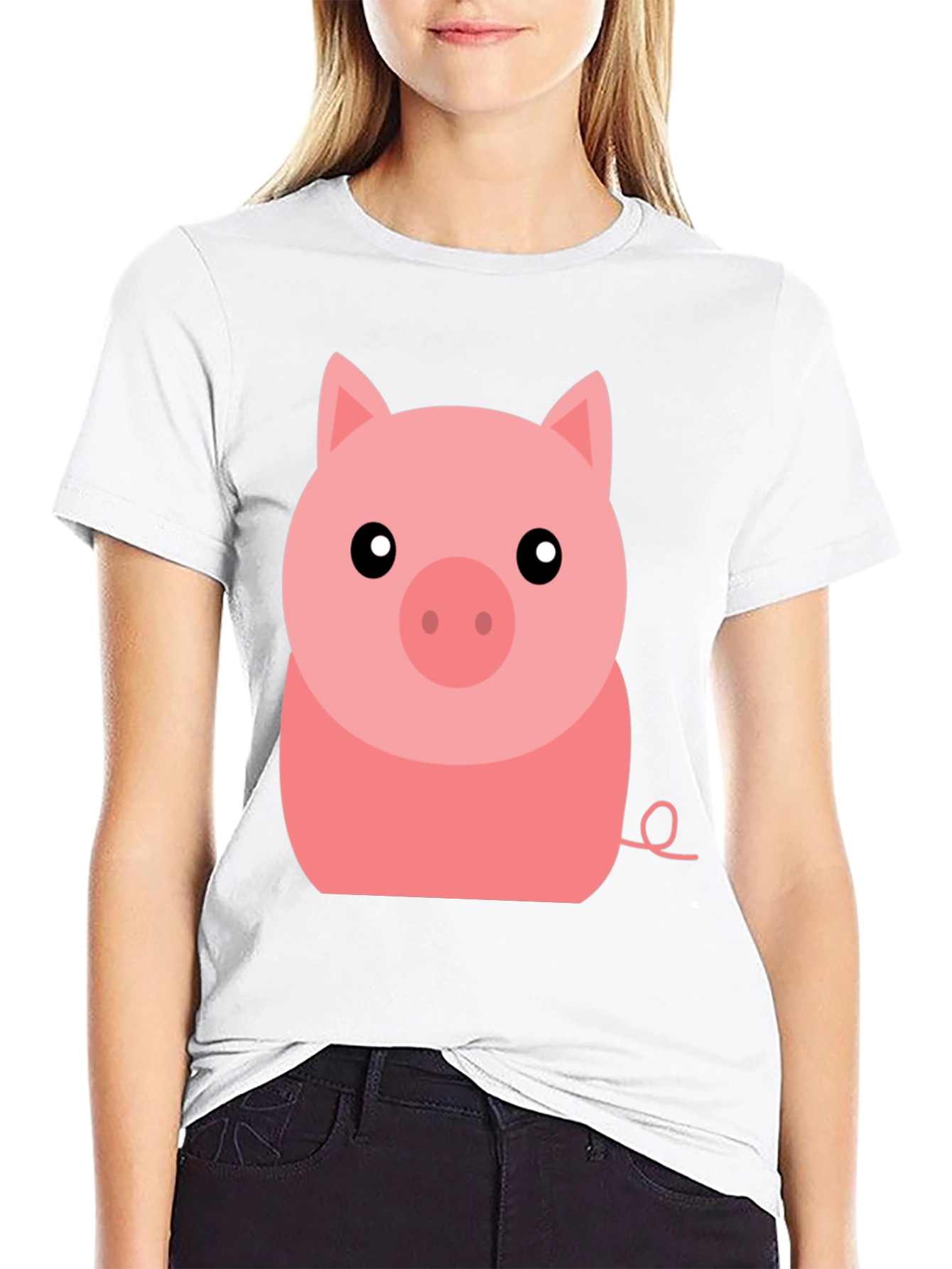 Cute Pig Graphic Tee - Soft Cotton T-Shirt