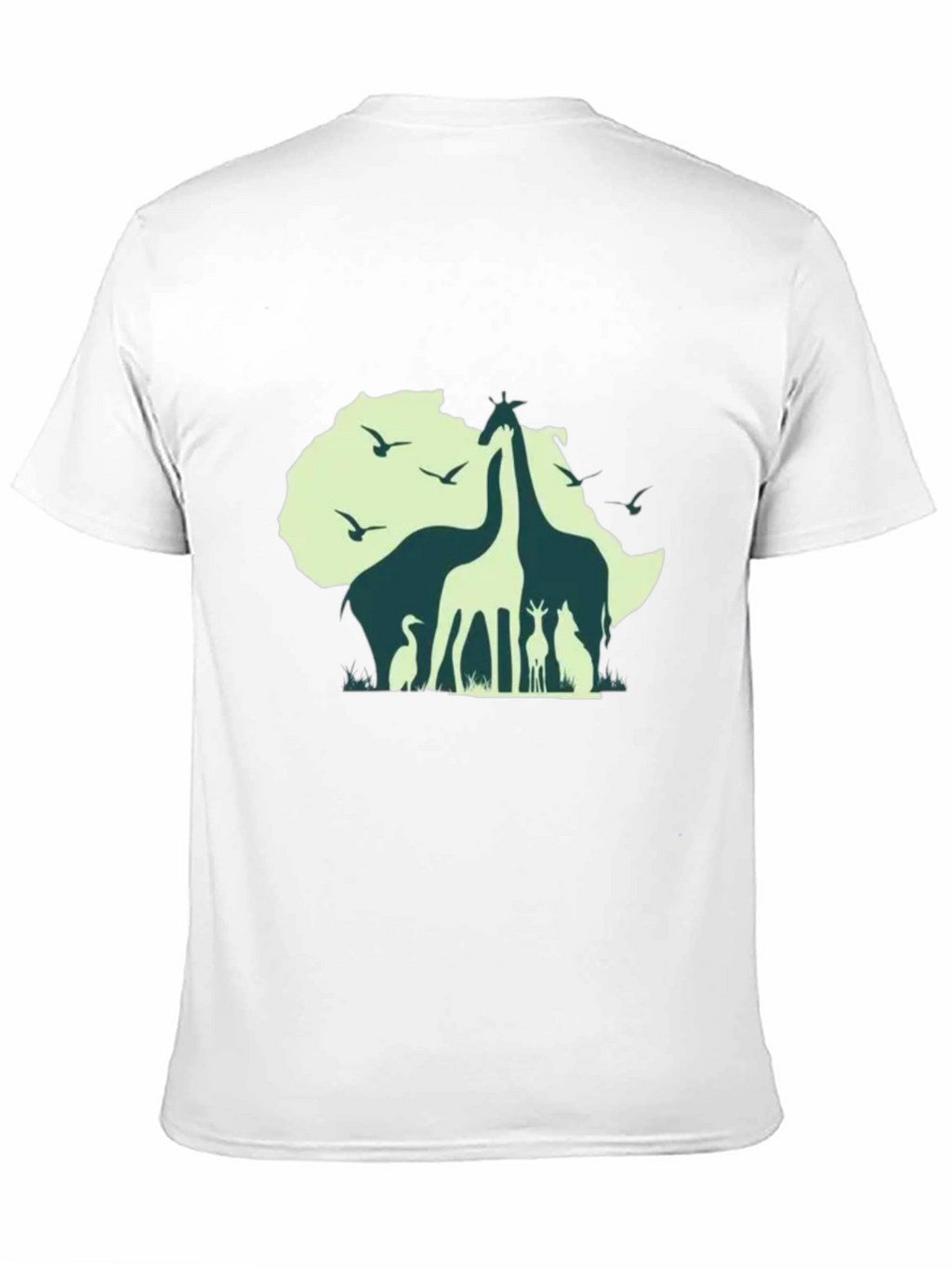 Africa Wildlife Silhouette Graphic T-Shirt