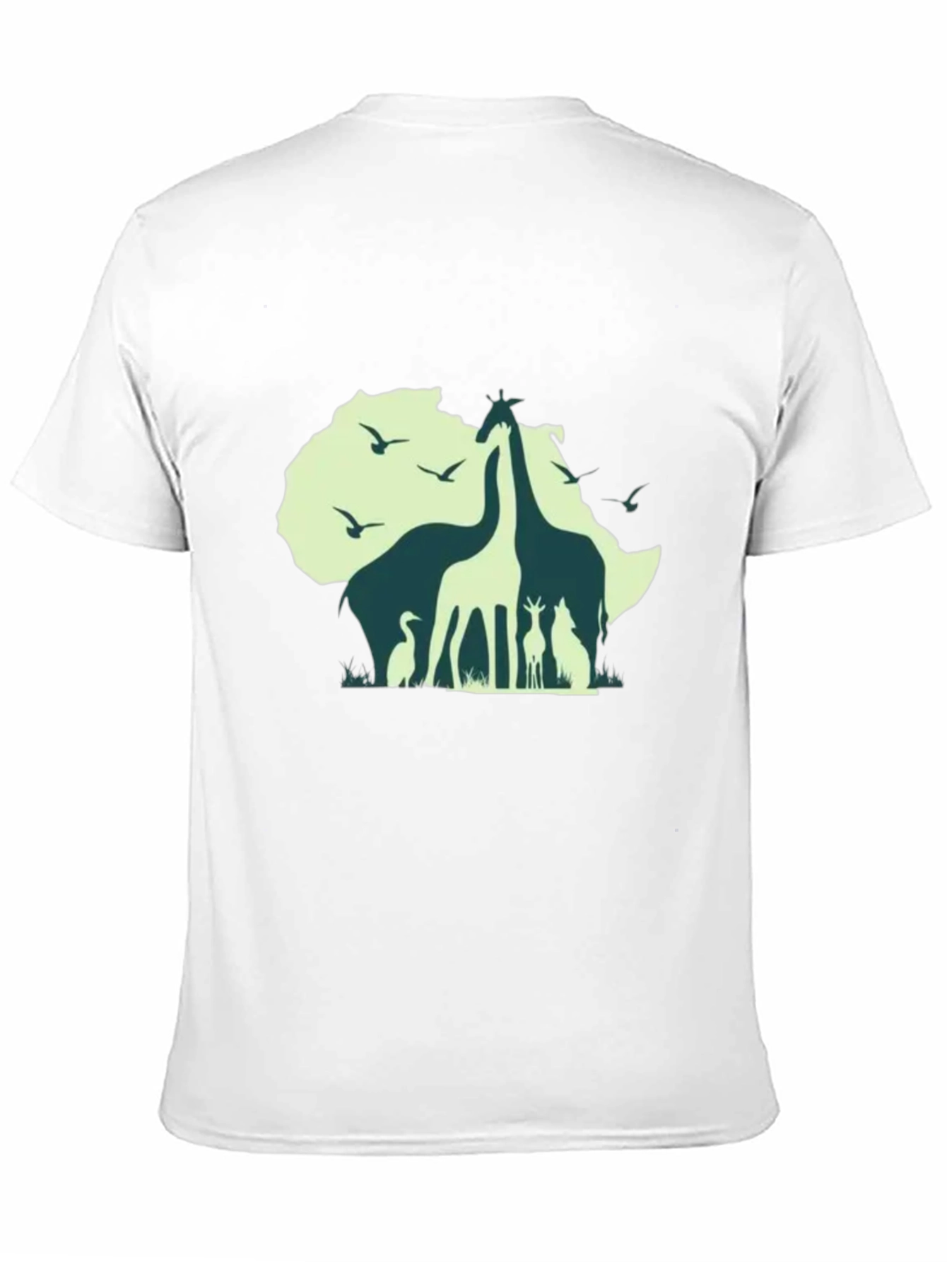 Africa Wildlife Silhouette Graphic T-Shirt