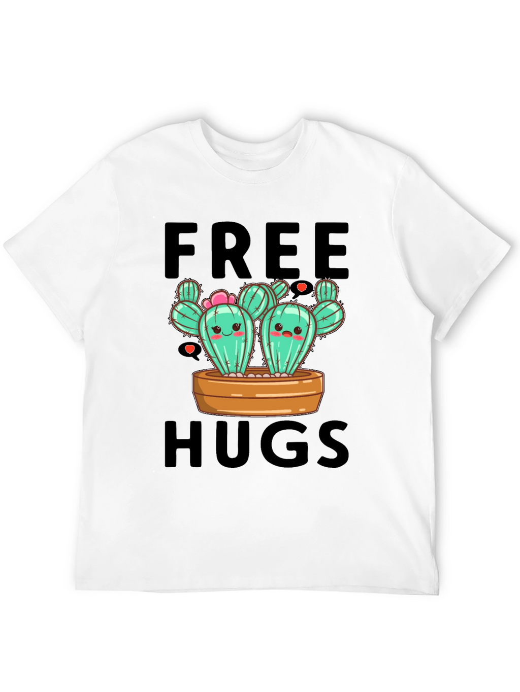Cute Cactus Free Hugs T-Shirt