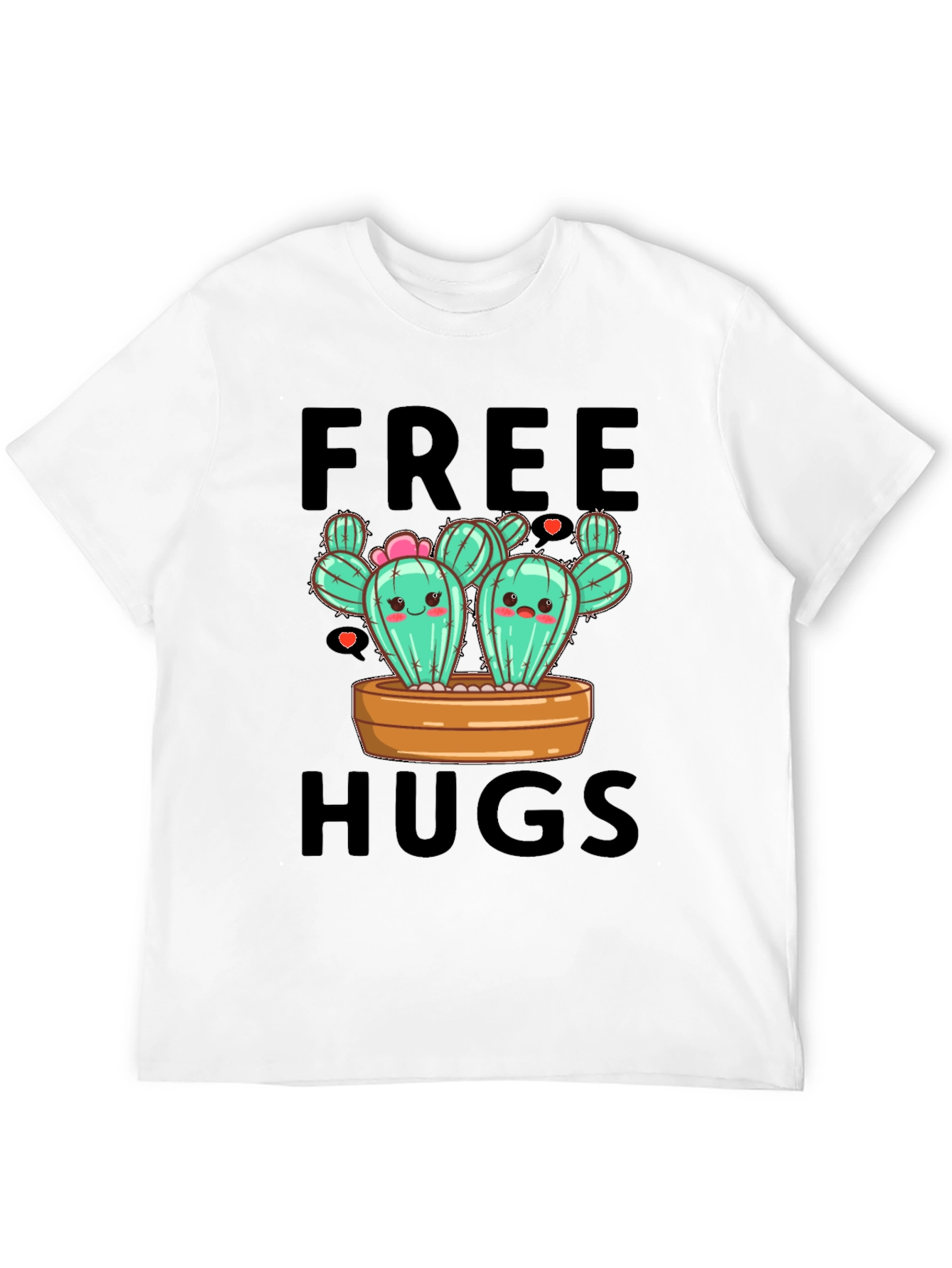 Cute Cactus Free Hugs T-Shirt