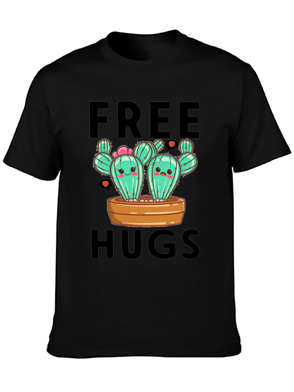 Cute Cactus Free Hugs T-Shirt