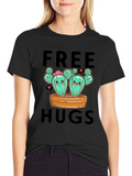 Cute Cactus Free Hugs T-Shirt