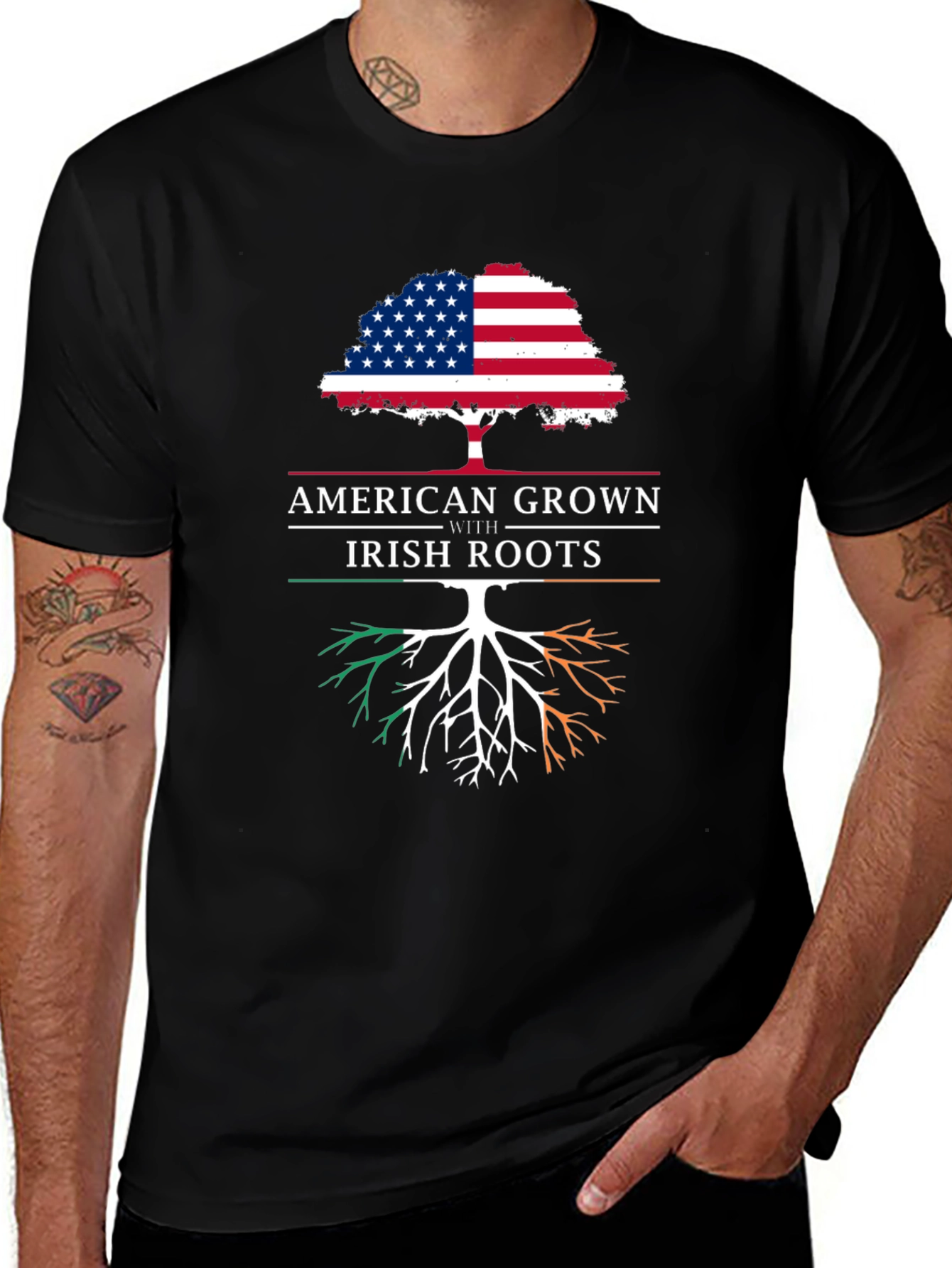 American Grown with Irish Roots T-Shirt