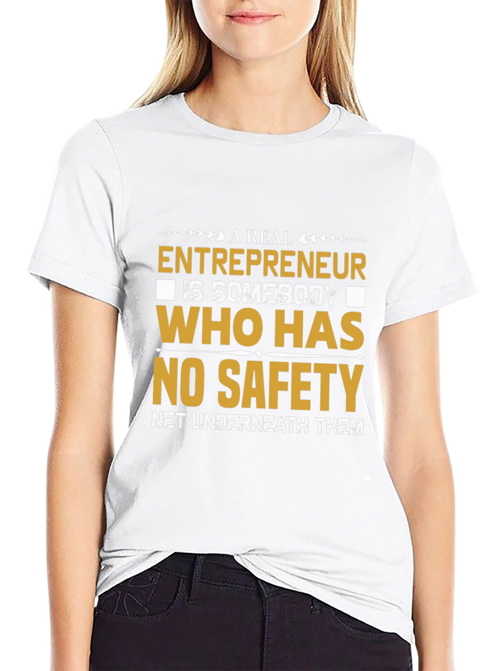 Entrepreneurial T-Shirt: No Safety Net Design