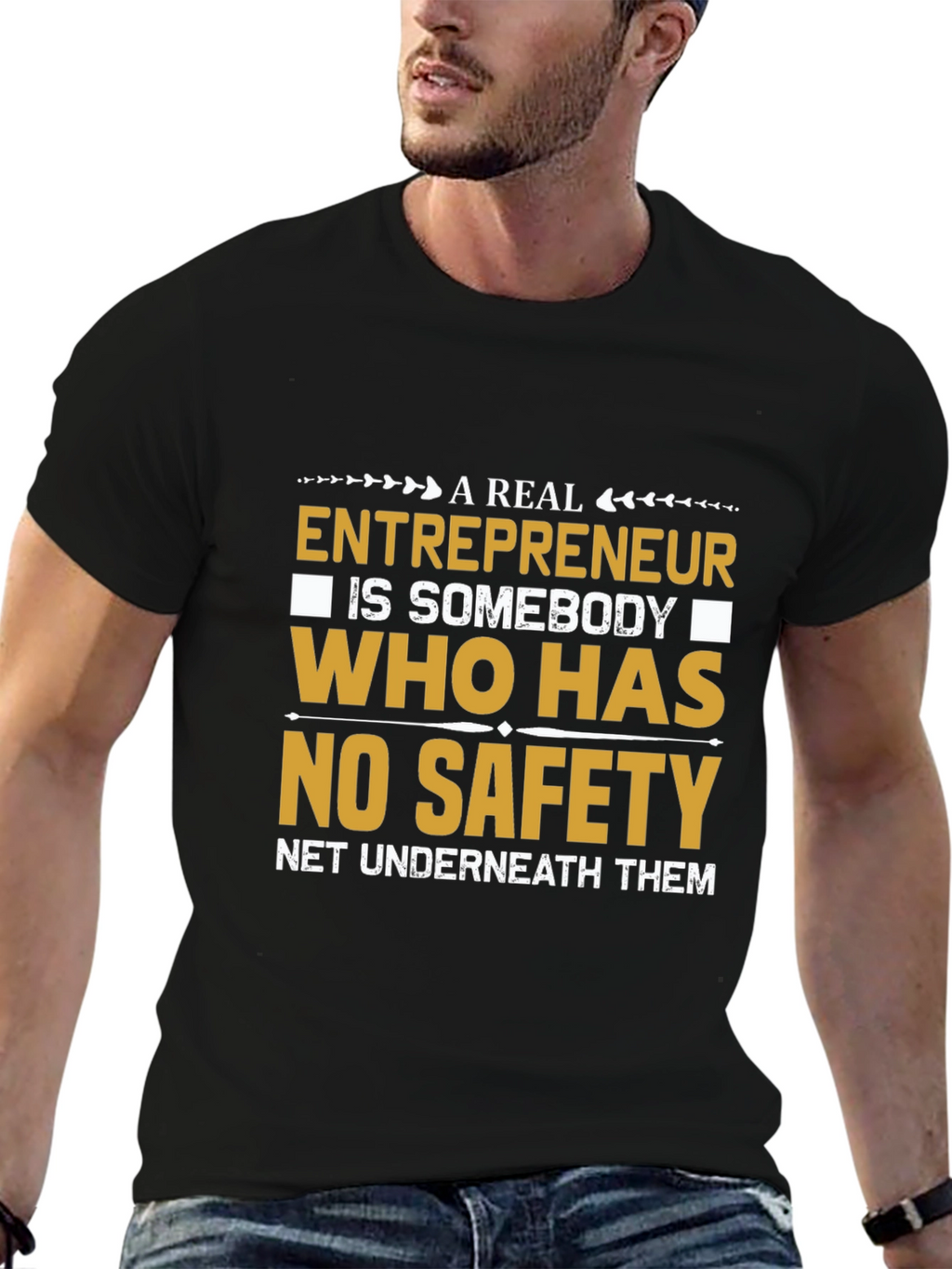 Entrepreneurial T-Shirt: No Safety Net Design