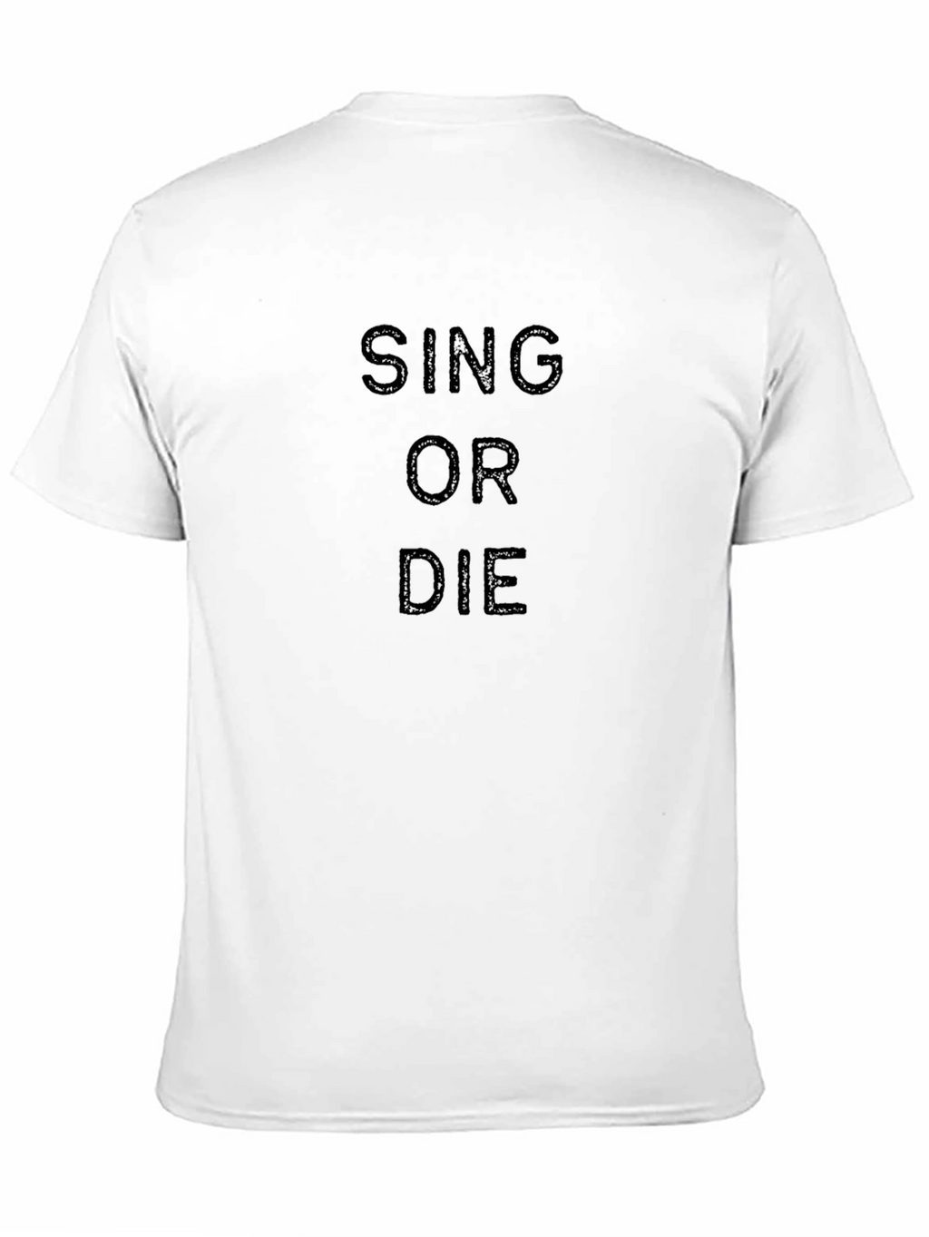 Sing or Die Black Graphic Tee