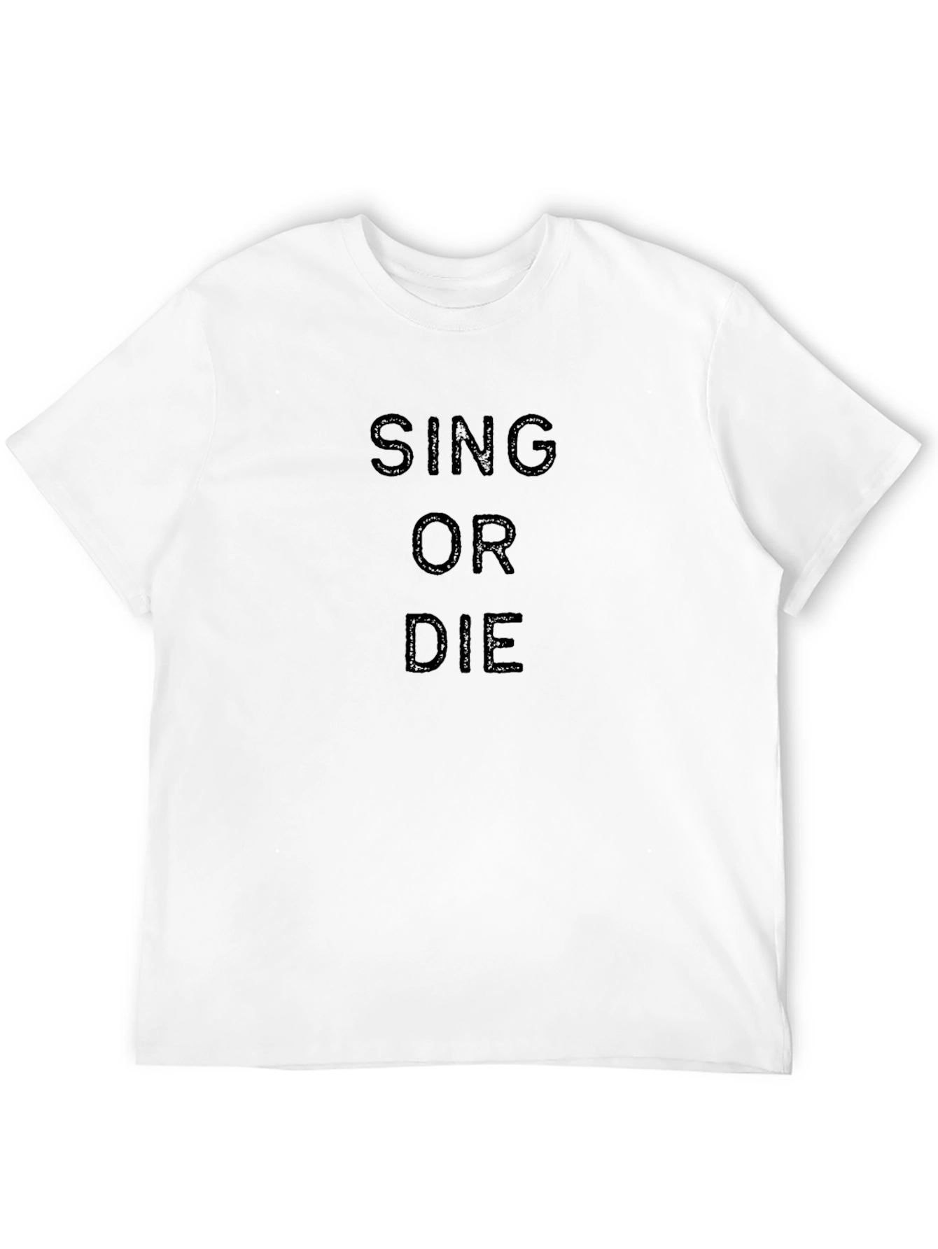 Sing or Die Black Graphic Tee