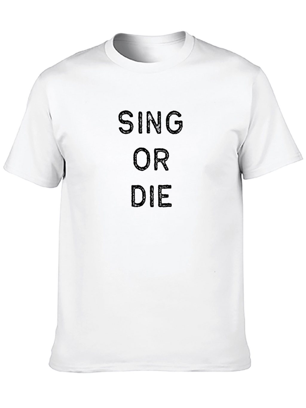 Sing or Die Black Graphic Tee