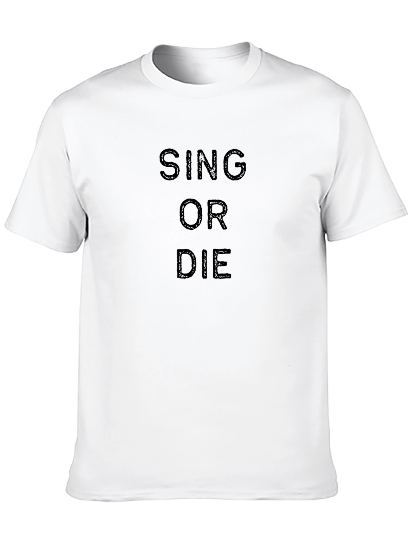 Sing or Die Black Graphic Tee