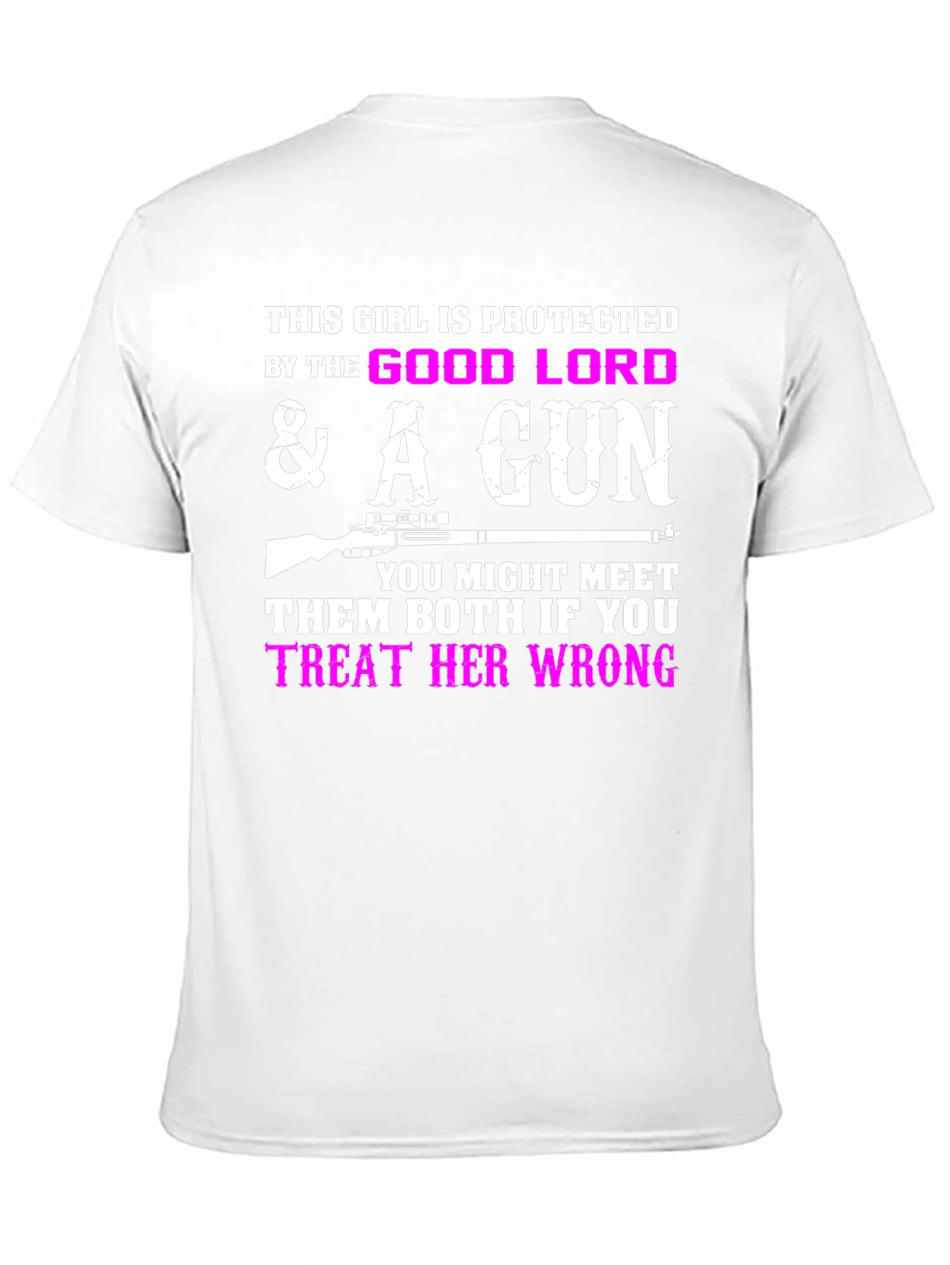 Protected by God & A Gun Graphic T-Shirt