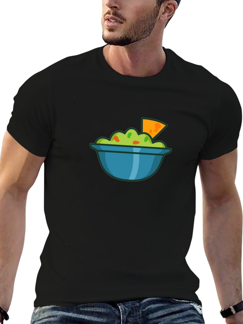 Guacamole Bowl Graphic T-Shirt - Casual Comfort