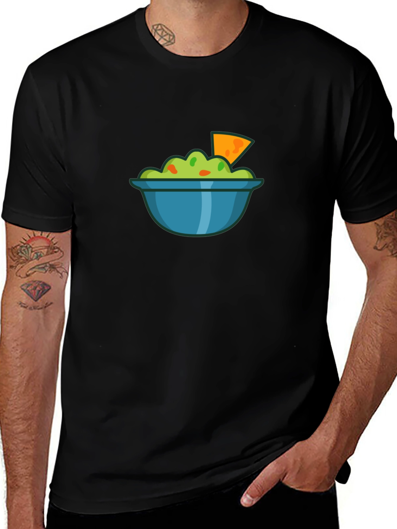 Guacamole Bowl Graphic T-Shirt - Casual Comfort