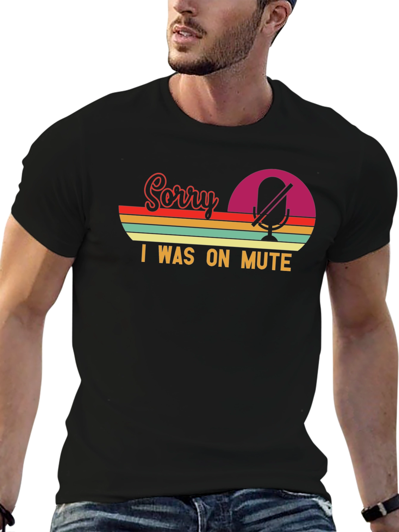 Sorry I Was On Mute - Retro T-Shirt