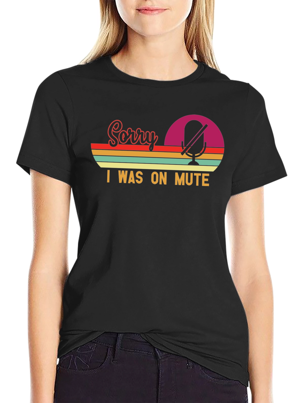 Sorry I Was On Mute - Retro T-Shirt