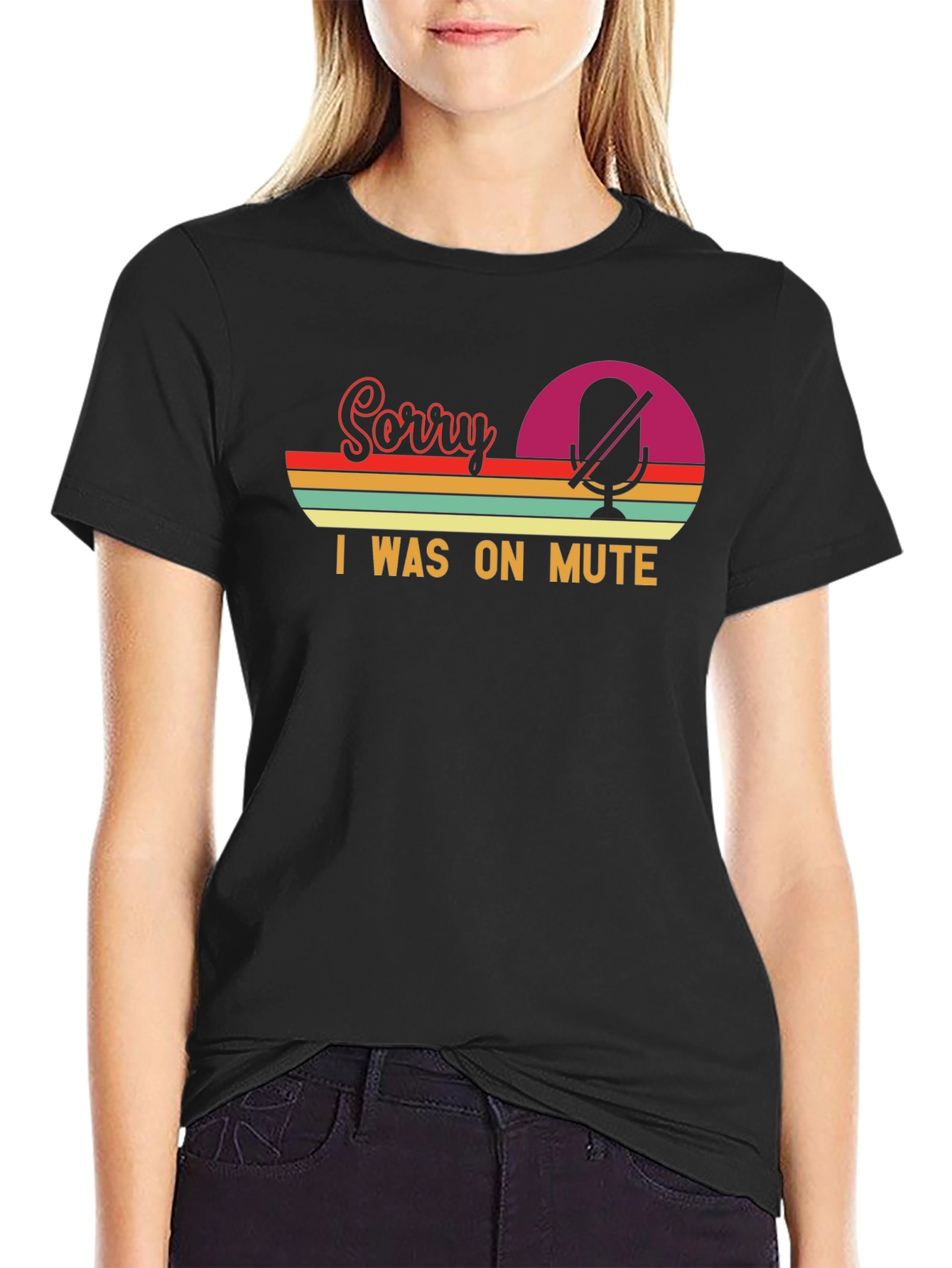 Sorry I Was On Mute - Retro T-Shirt