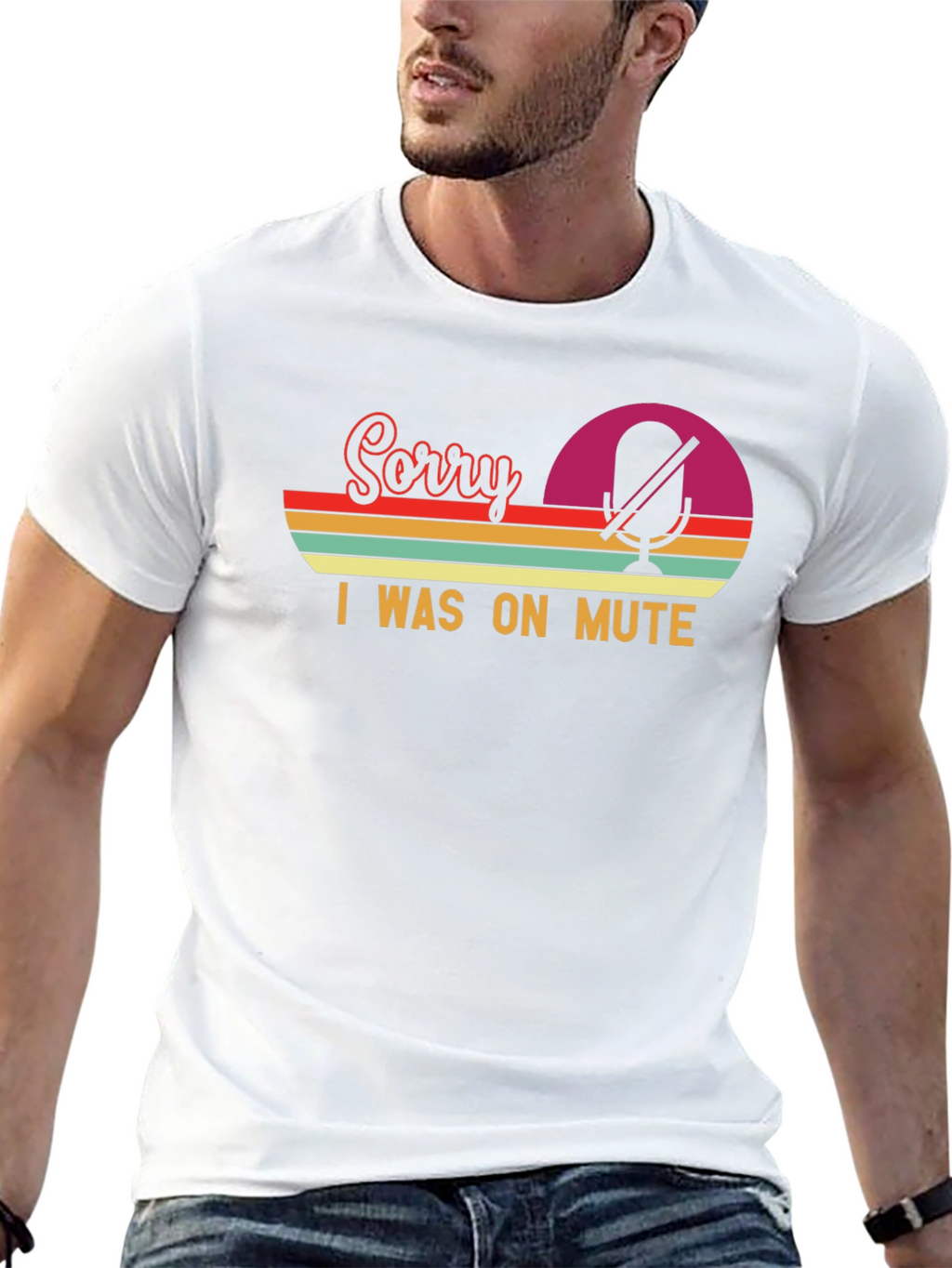 Sorry I Was On Mute - Retro T-Shirt