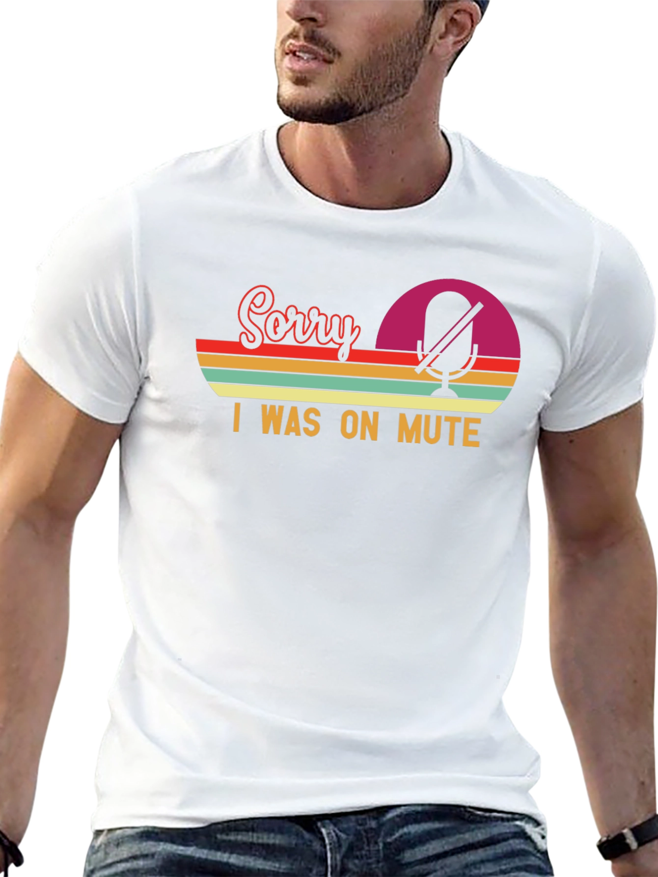 Sorry I Was On Mute - Retro T-Shirt