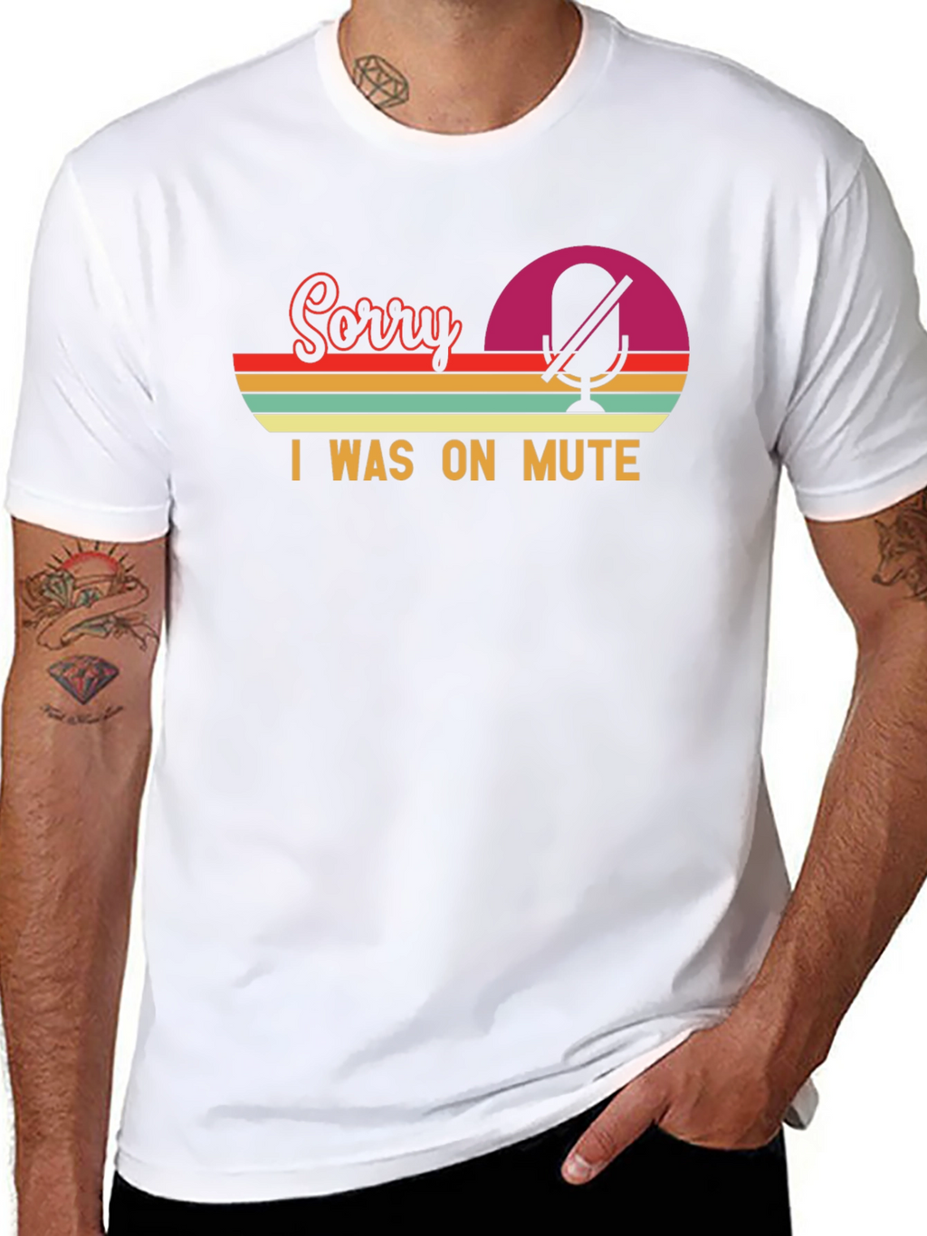 Sorry I Was On Mute - Retro T-Shirt
