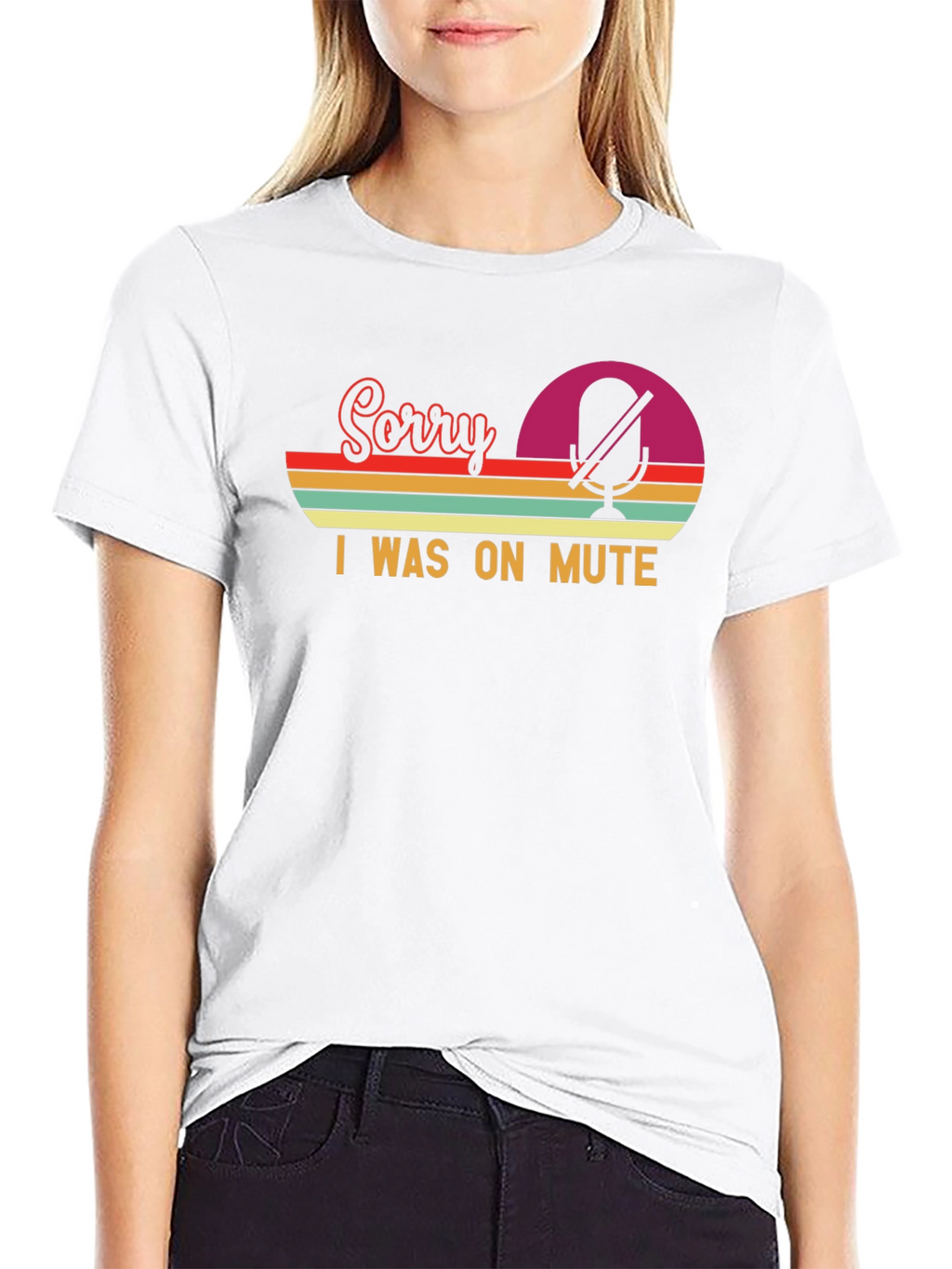 Sorry I Was On Mute - Retro T-Shirt